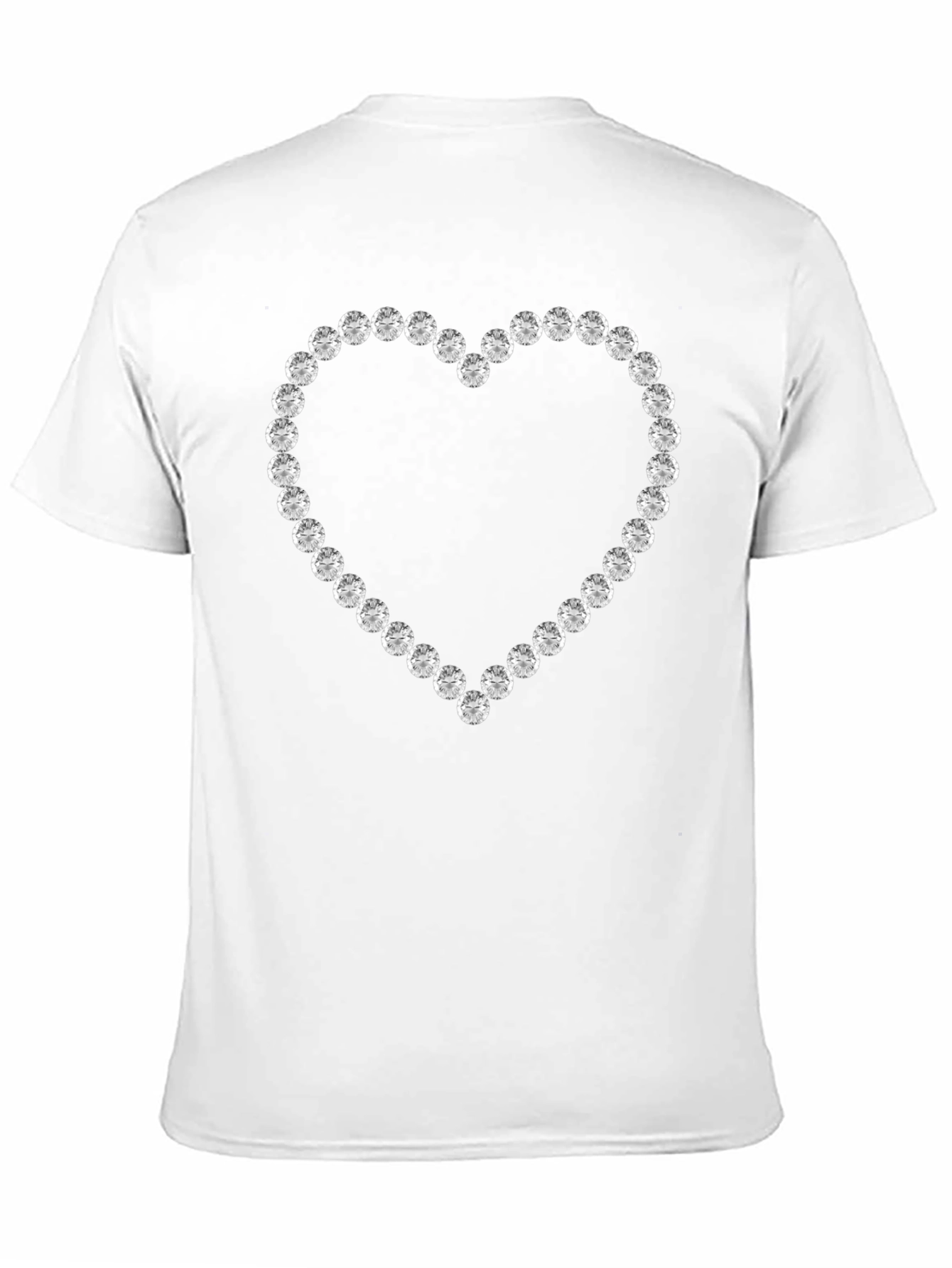 Diamond Heart Graphic Tee - Stylish & Unique