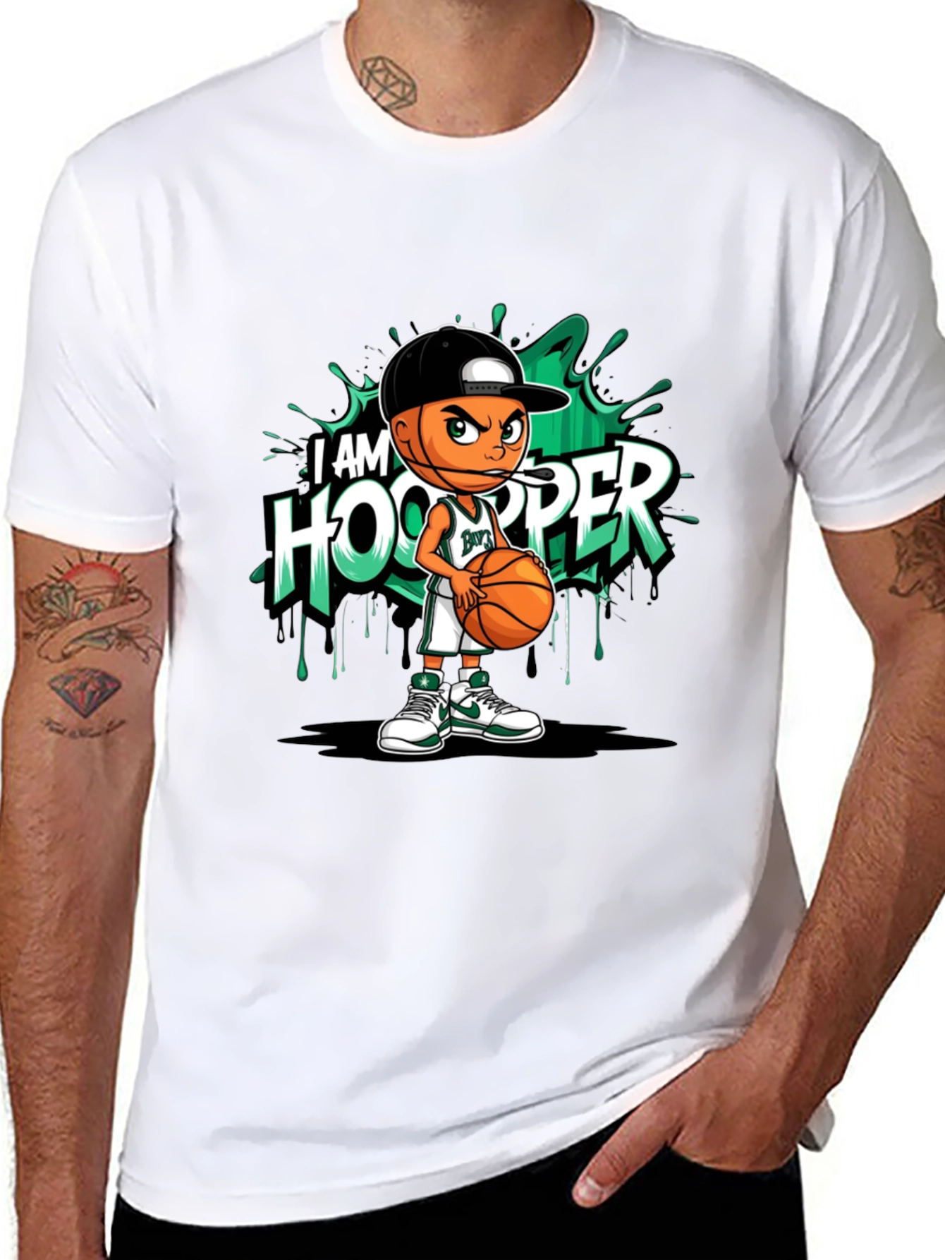I am Hooper T-Shirt - Basketball Cartoon Graphic