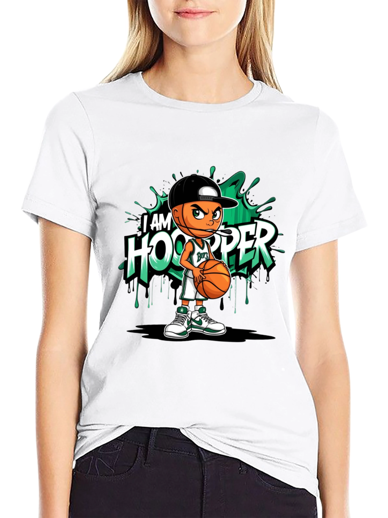 I am Hooper T-Shirt - Basketball Cartoon Graphic