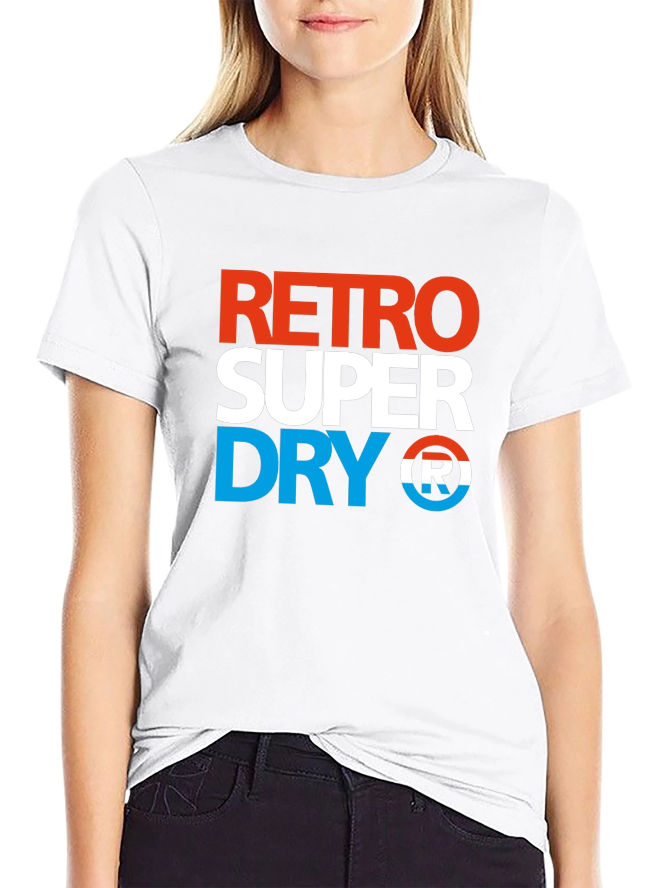Retro Super Dry Mens Black Graphic Tee