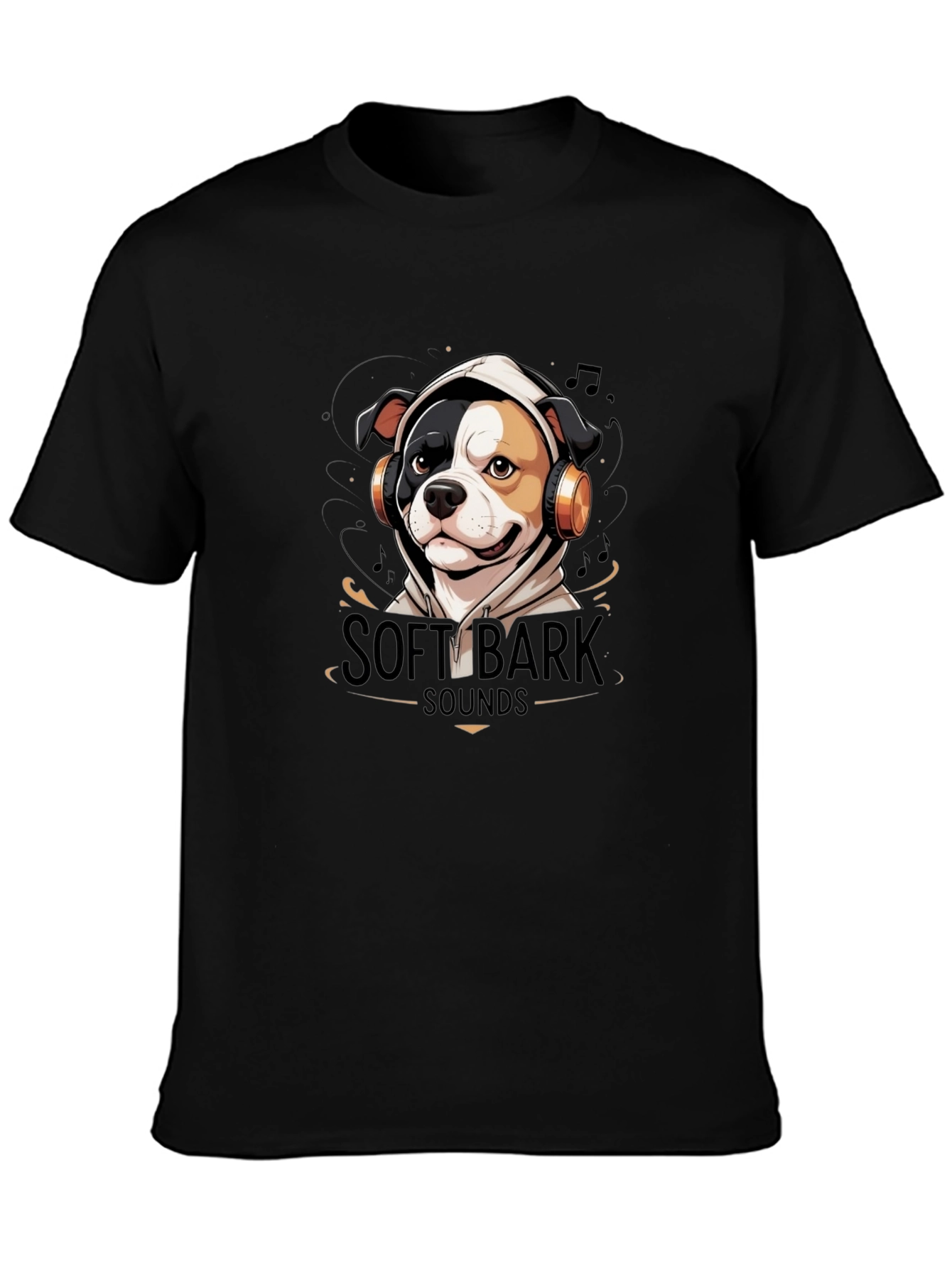 Soft Bark Sounds Dog Graphic T-Shirt
