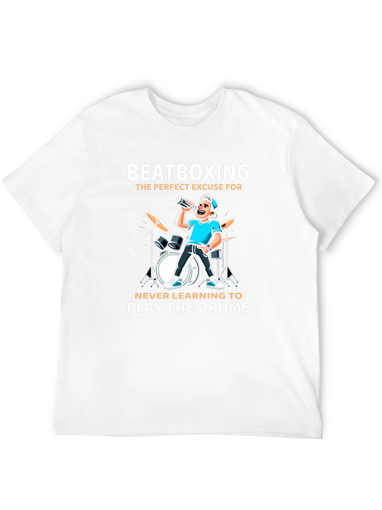 Beatboxing Drums Graphic Tee - Funny Music Shirt