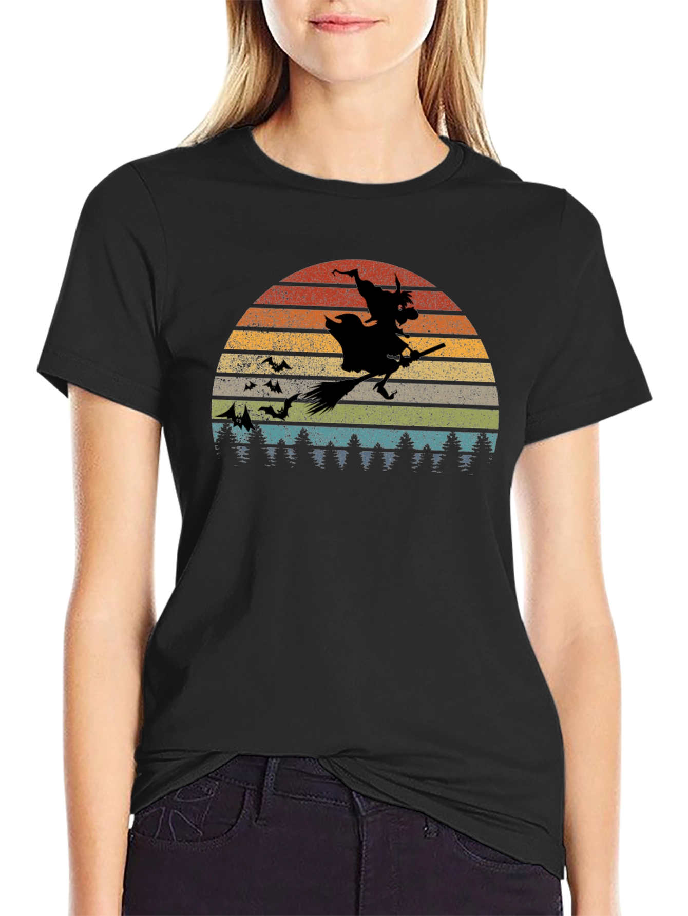 Retro Halloween Witch T-Shirt