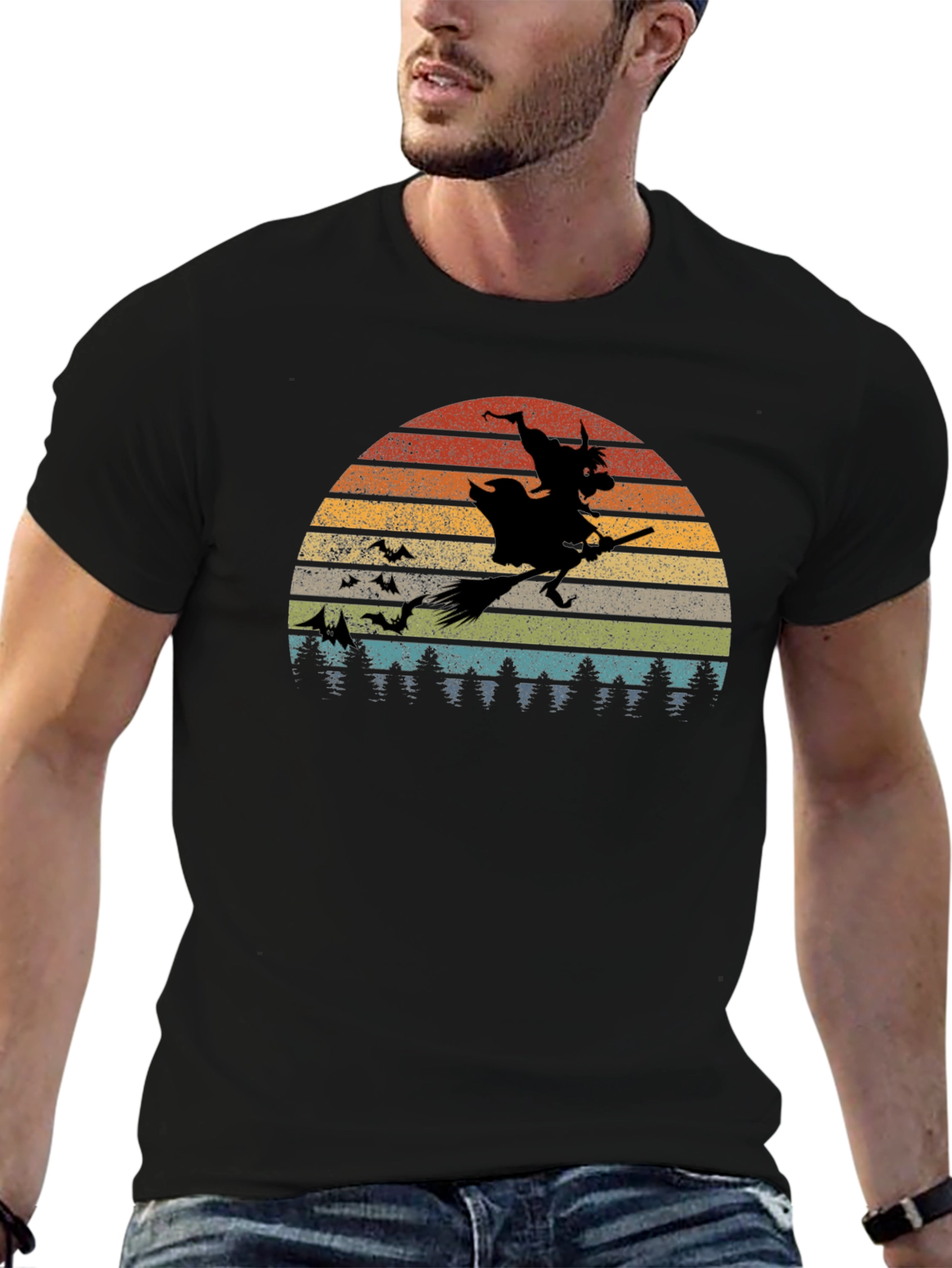 Retro Halloween Witch T-Shirt