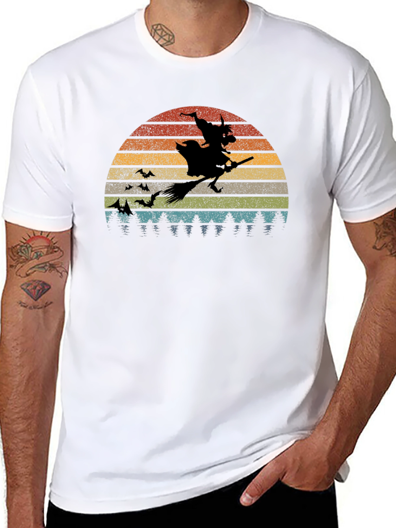 Retro Halloween Witch T-Shirt