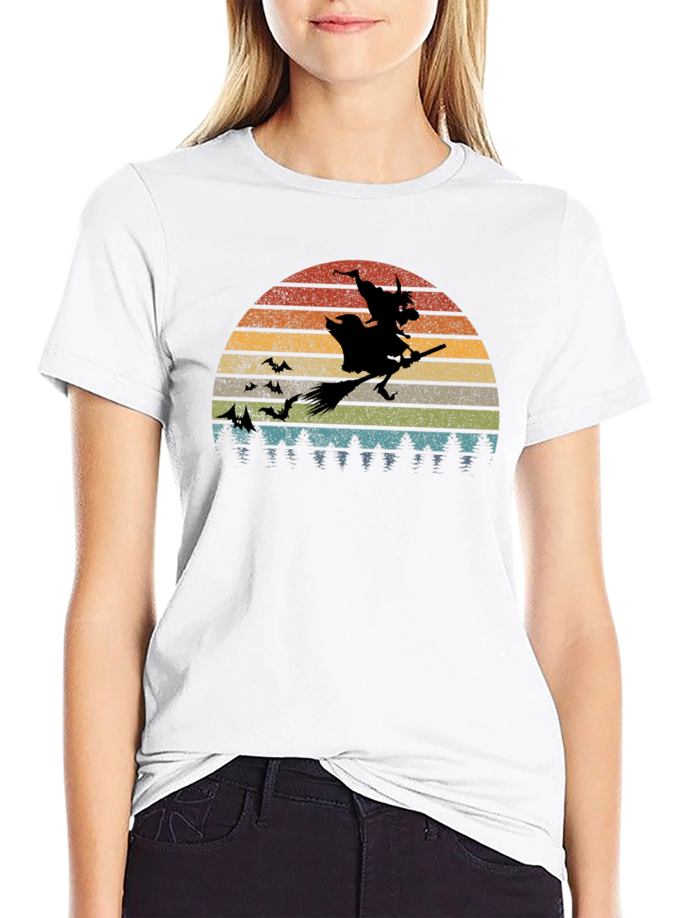Retro Halloween Witch T-Shirt