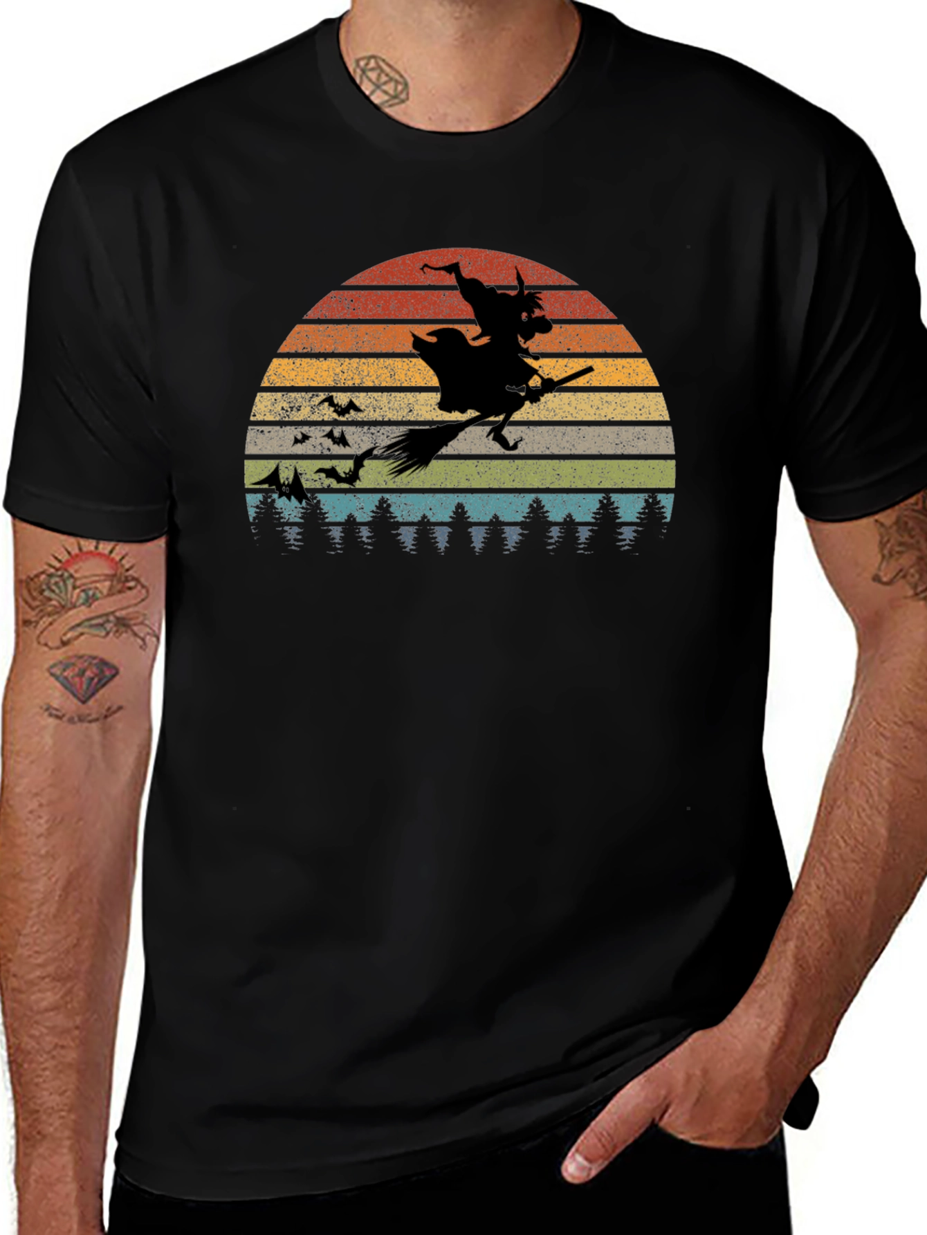 Retro Halloween Witch T-Shirt