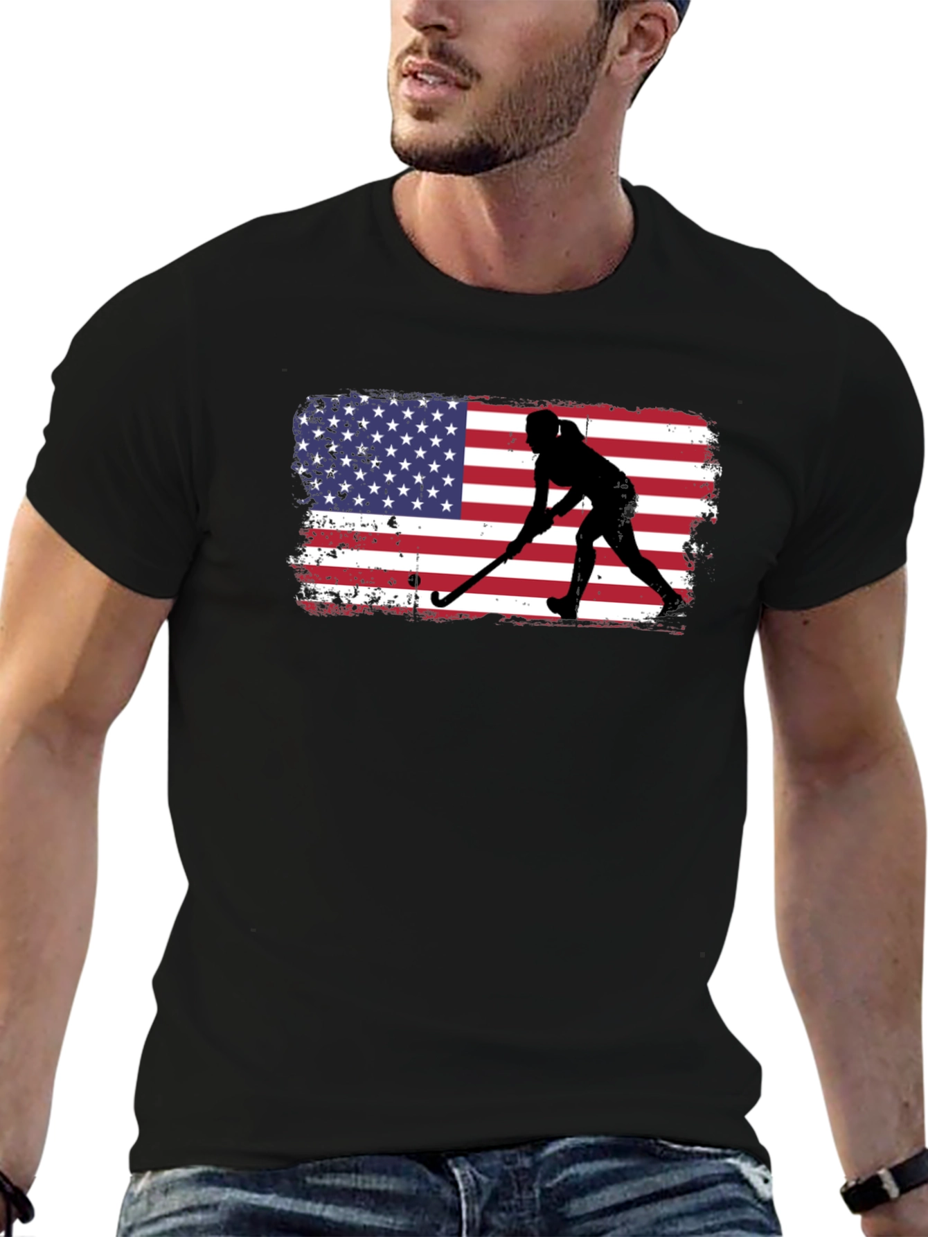 USA Field Hockey T-Shirt - Patriotic Player Tee