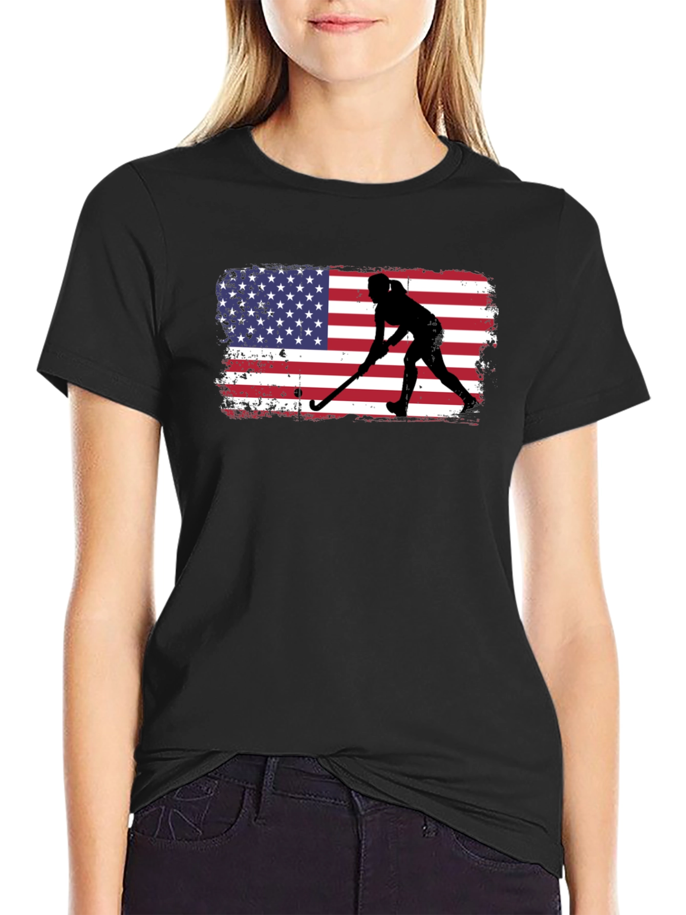 USA Field Hockey T-Shirt - Patriotic Player Tee