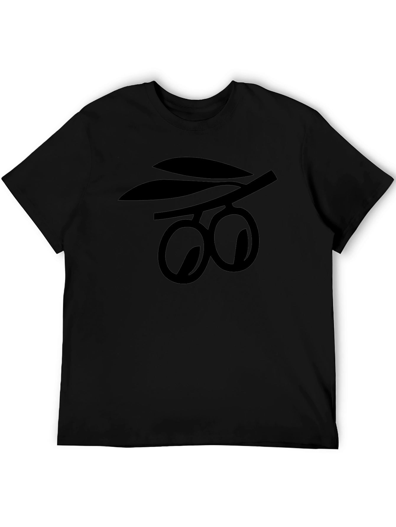 Olive Branch Graphic Black T-Shirt