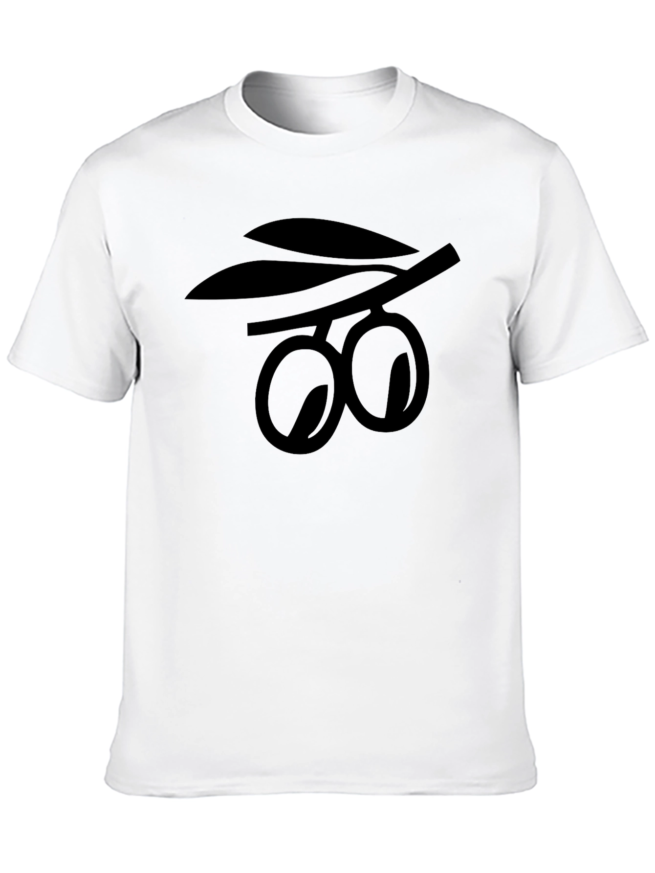 Olive Branch Graphic Black T-Shirt