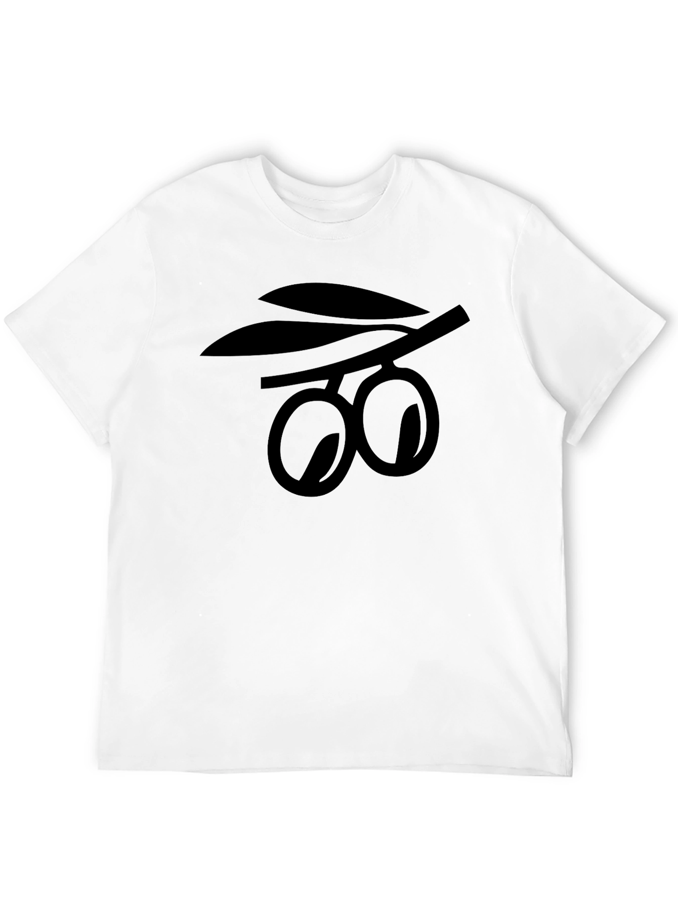 Olive Branch Graphic Black T-Shirt