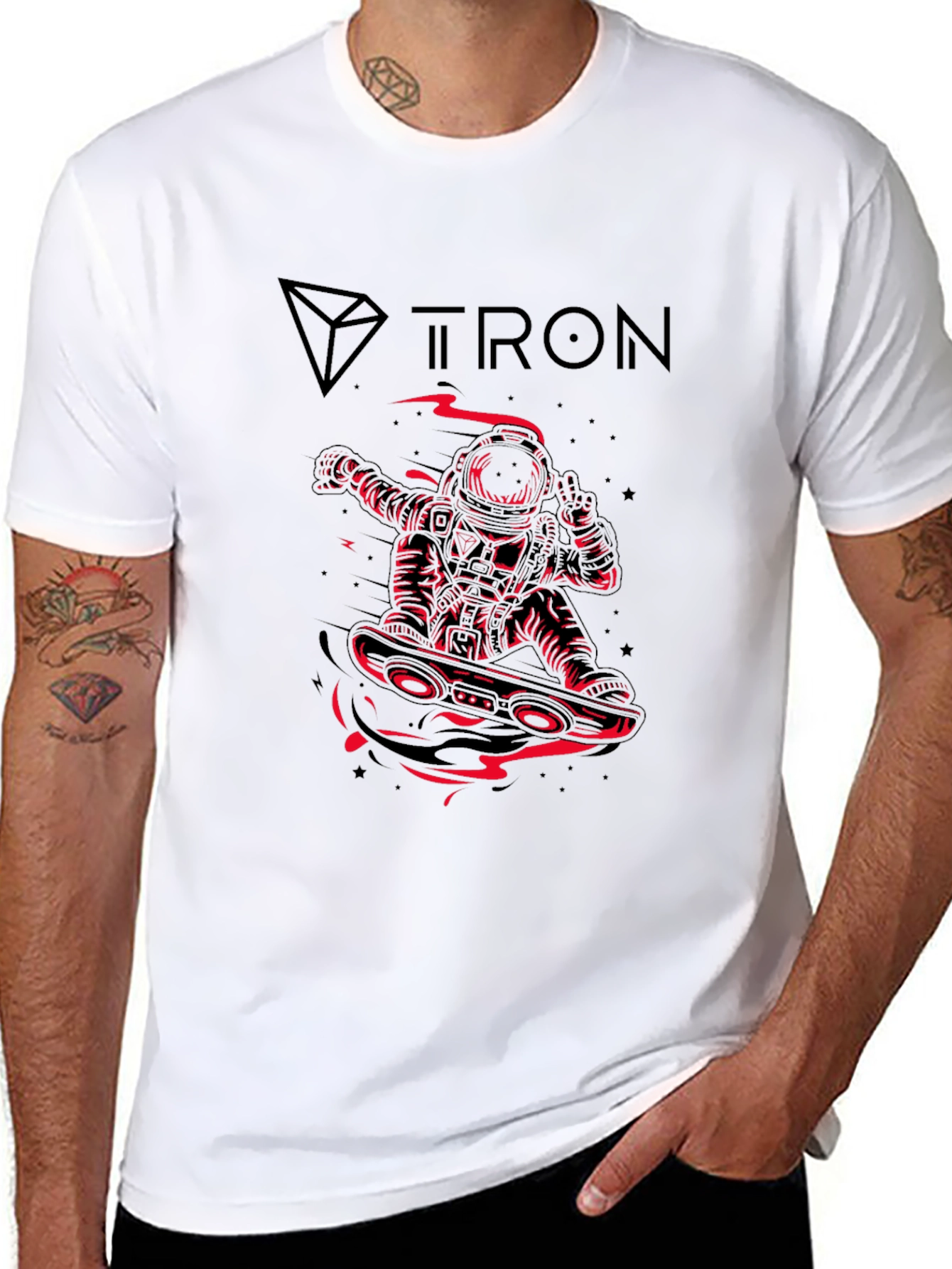 Tron Astronaut Graphic Tee - Black