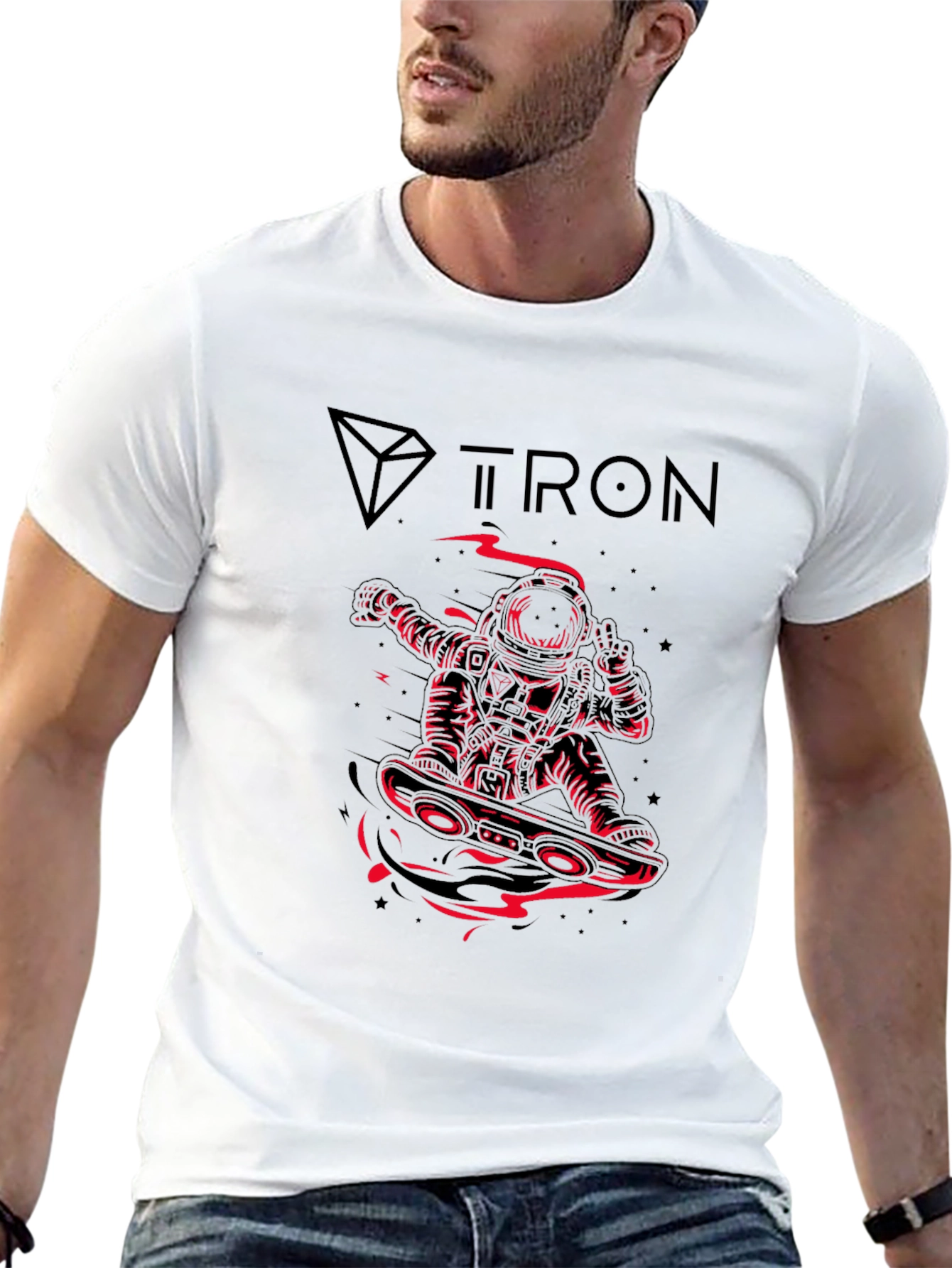 Tron Astronaut Graphic Tee - Black