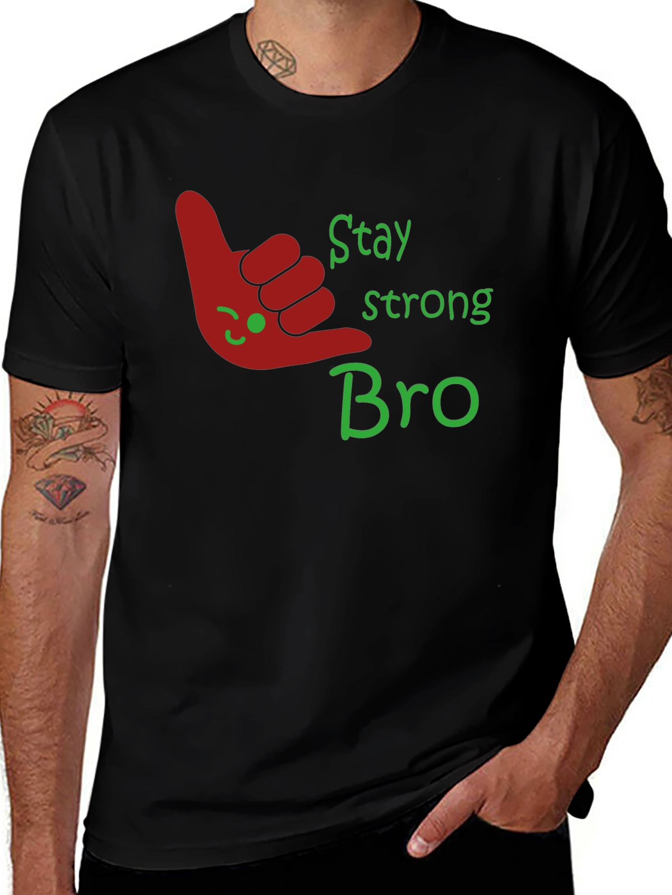 Stay Strong Bro Graphic T-Shirt