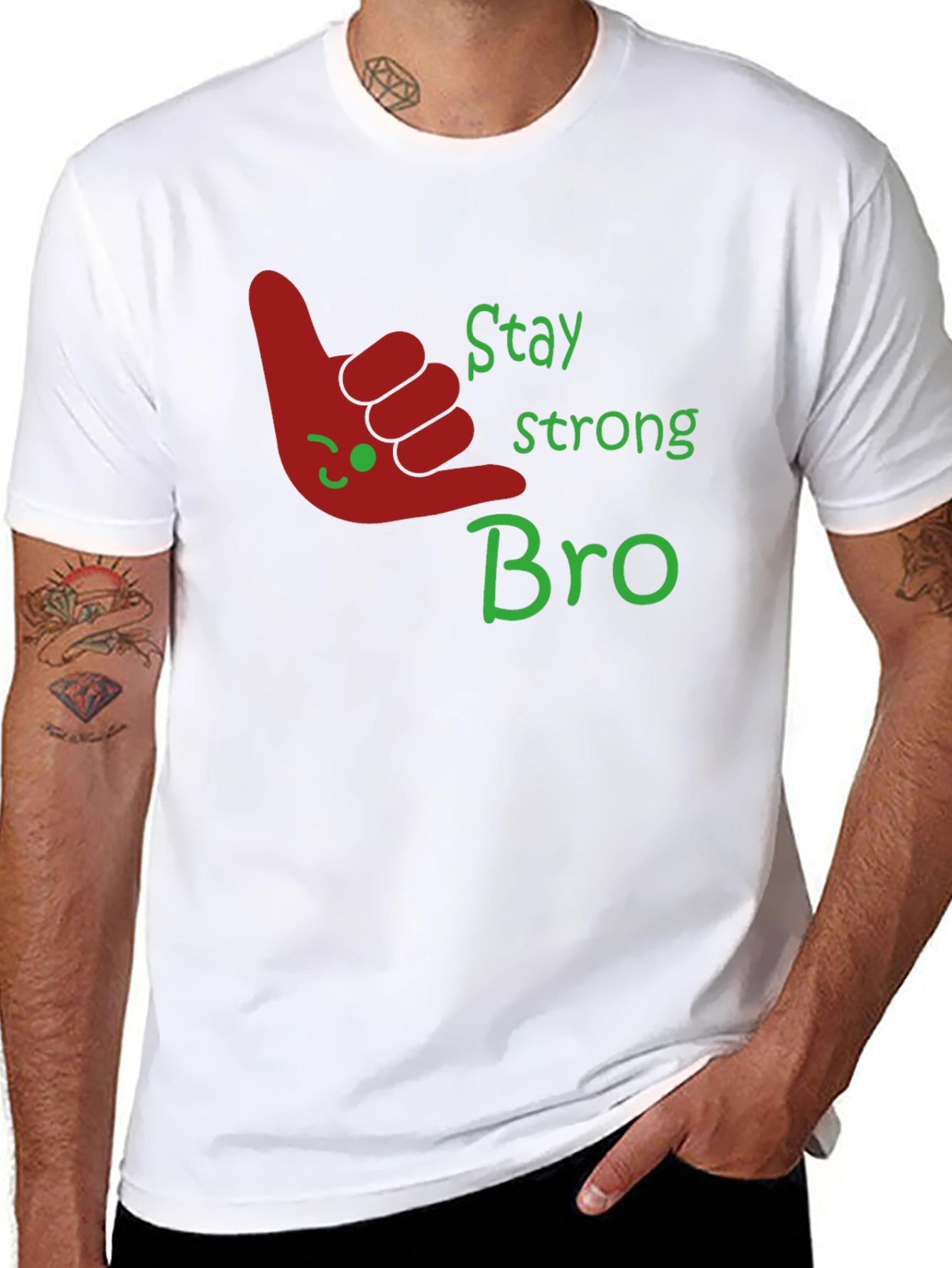 Stay Strong Bro Graphic T-Shirt