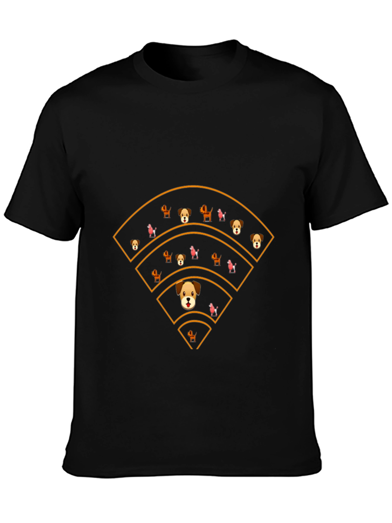 Dog WiFi Signal Funny Graphic Tee