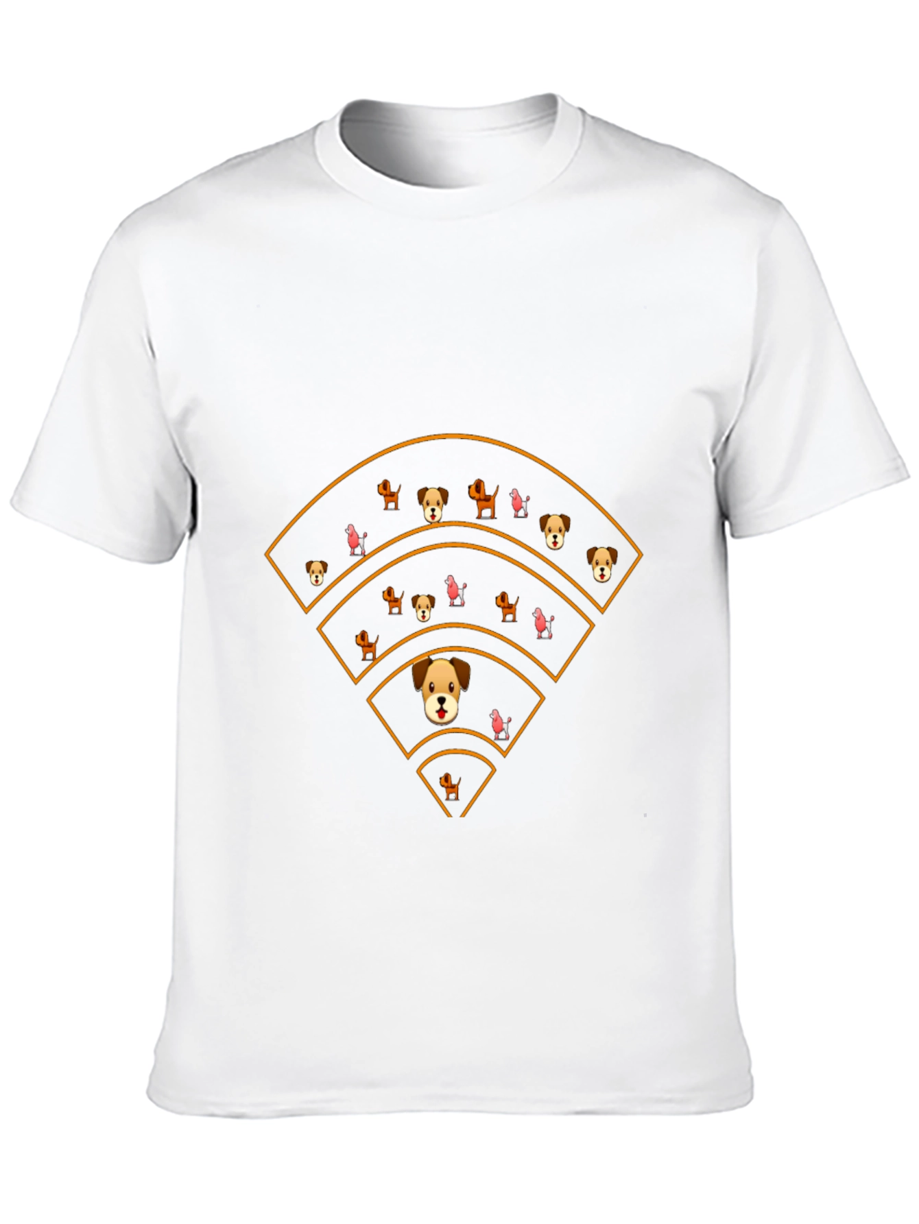 Dog WiFi Signal Funny Graphic Tee