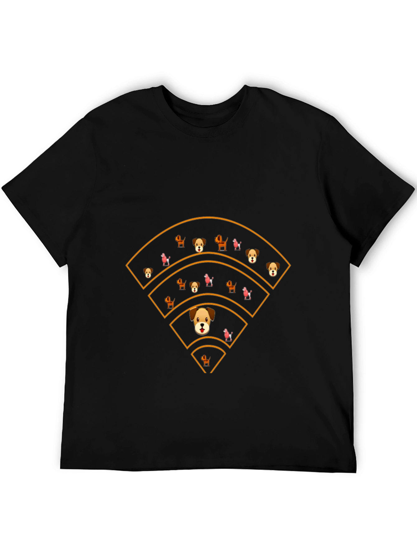 Dog WiFi Signal Funny Graphic Tee