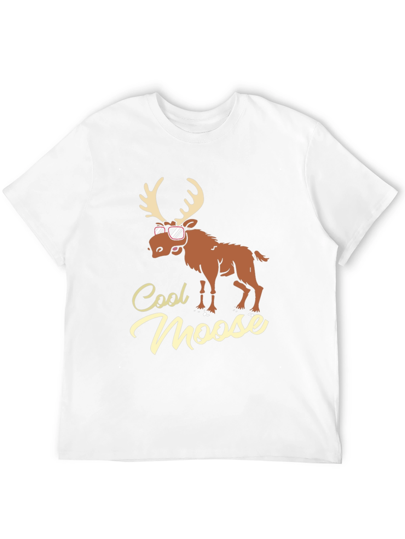 Cool Moose Graphic T-Shirt - Black
