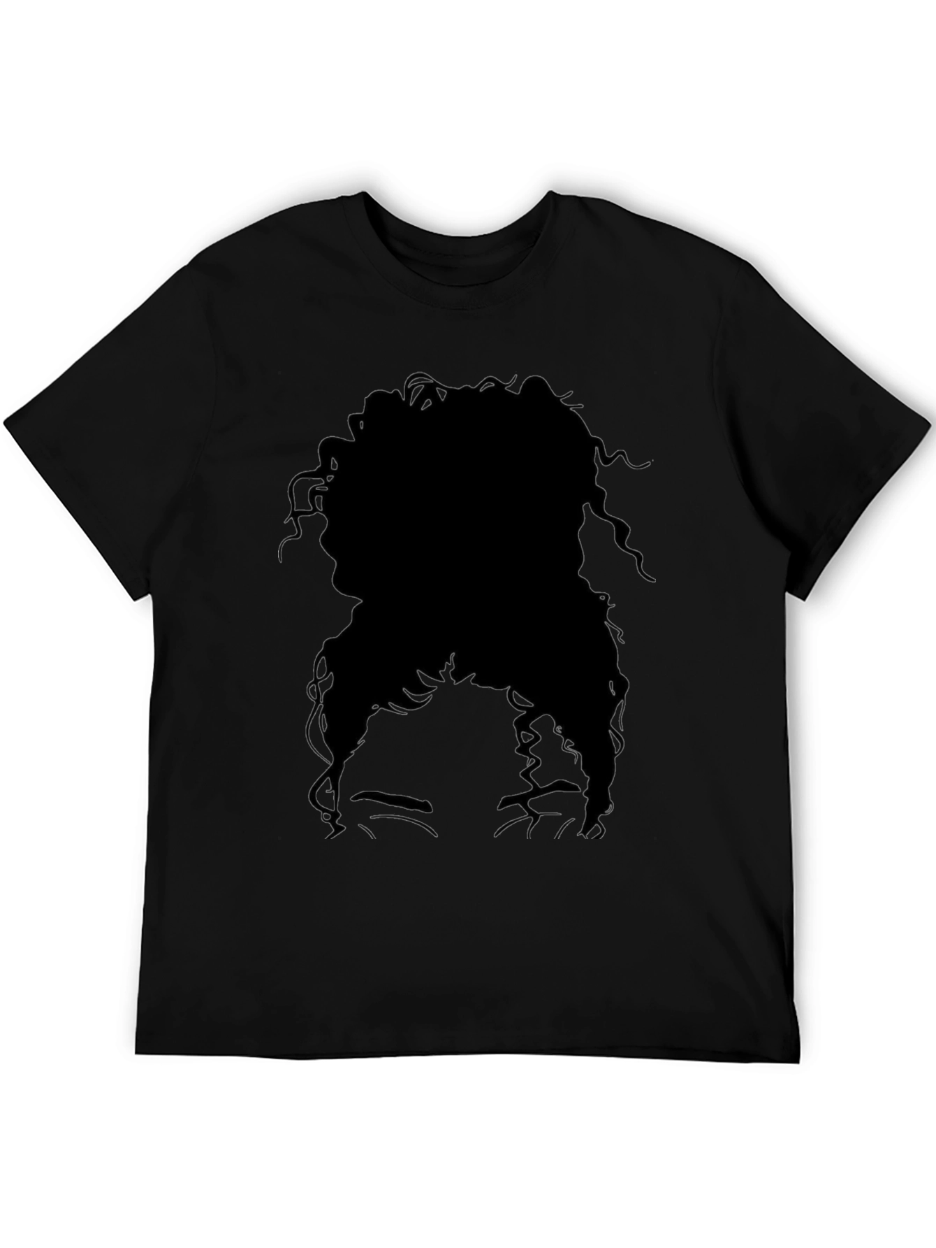 Silhouette Graphic Print Black T-Shirt