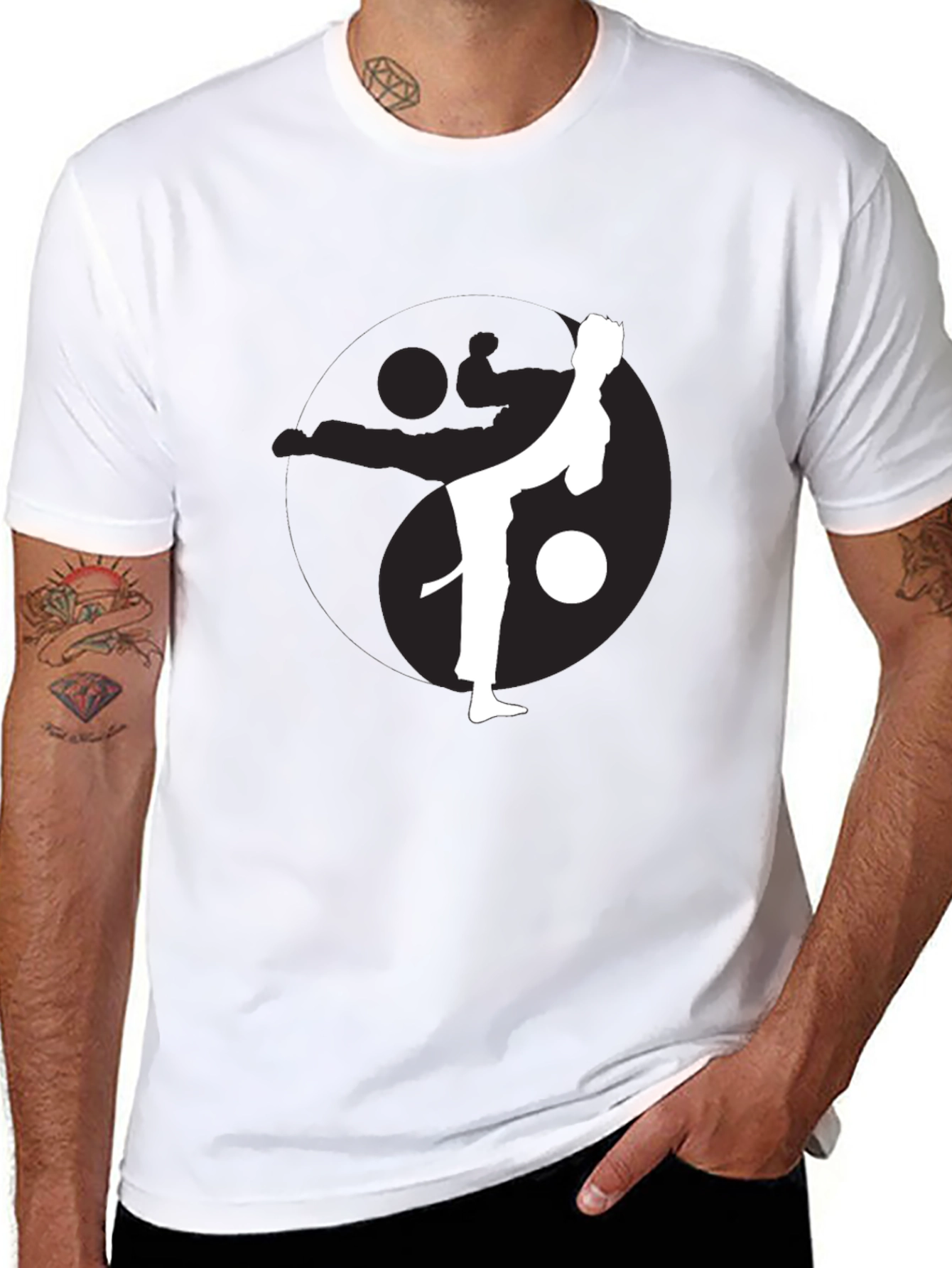 Martial Arts Yin Yang Graphic Tee