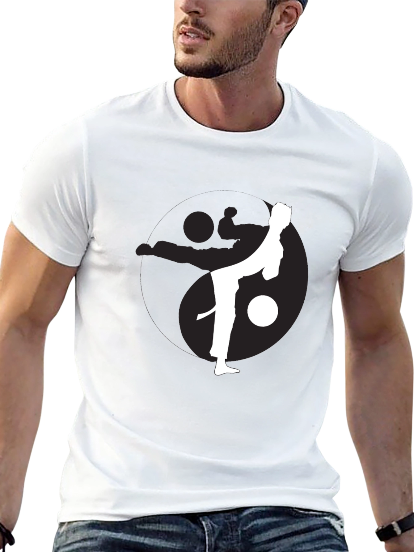 Martial Arts Yin Yang Graphic Tee