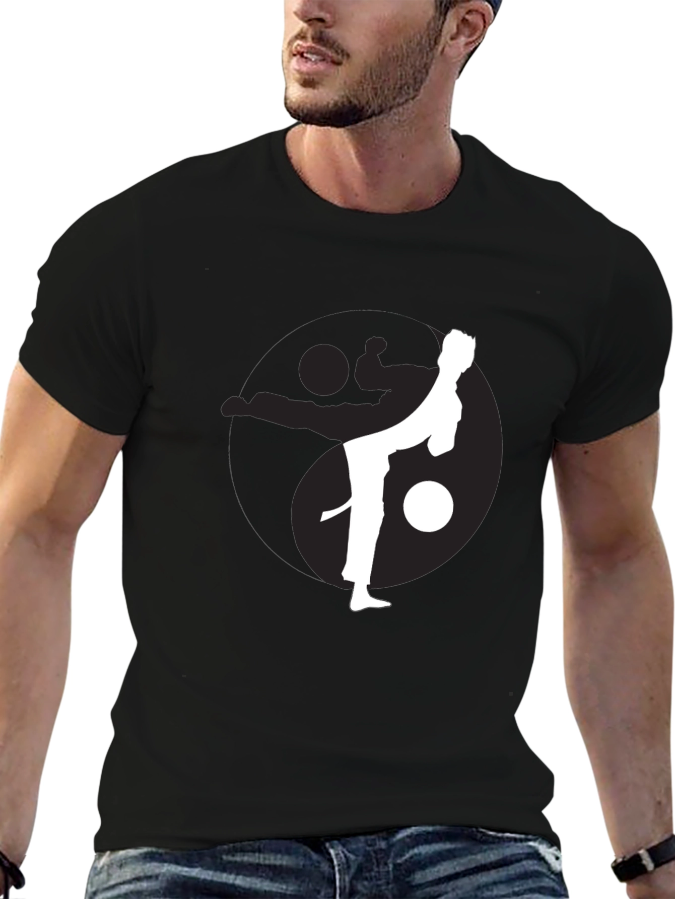 Martial Arts Yin Yang Graphic Tee