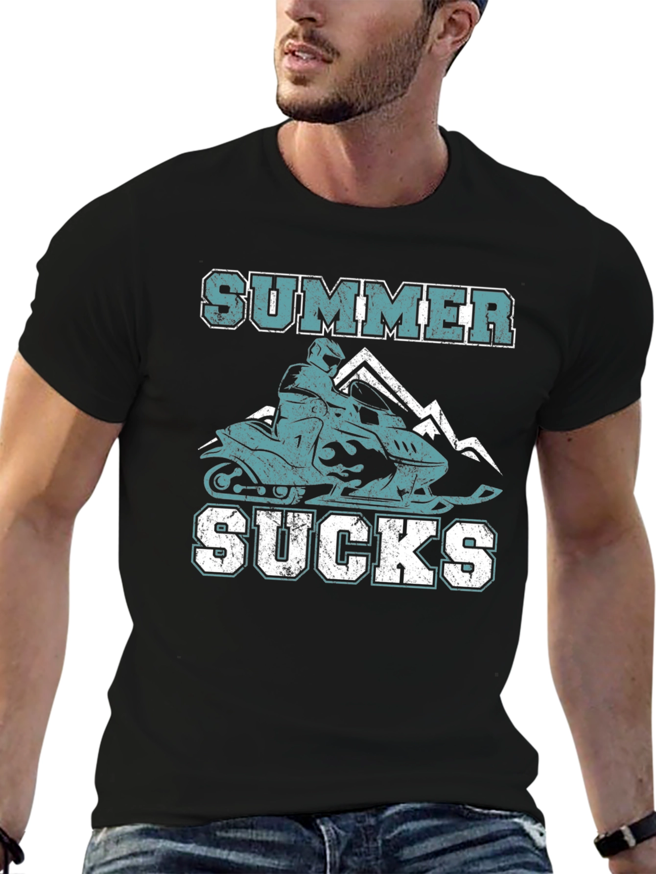 Summer Sucks Snowmobile T-Shirt
