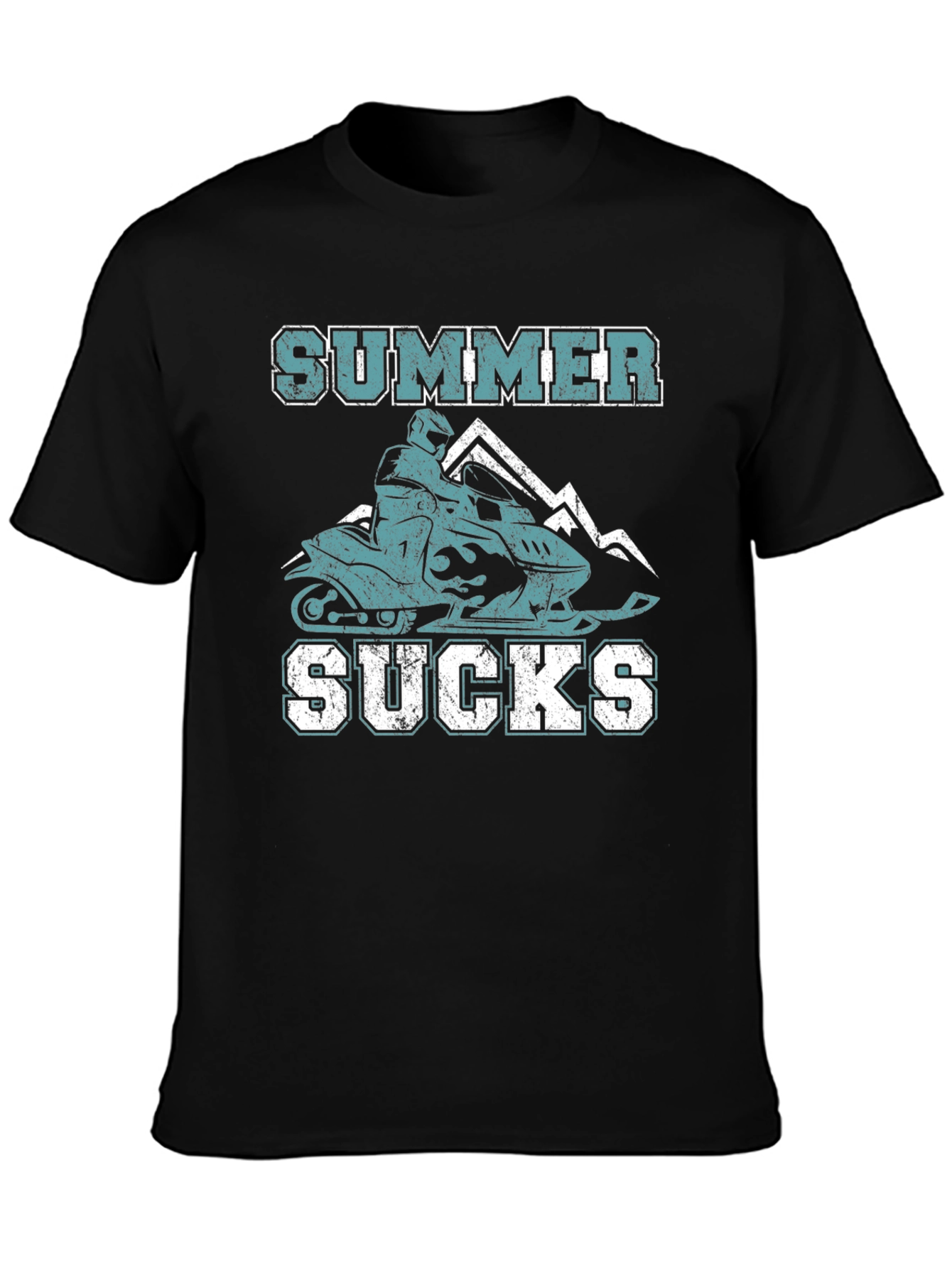 Summer Sucks Snowmobile T-Shirt