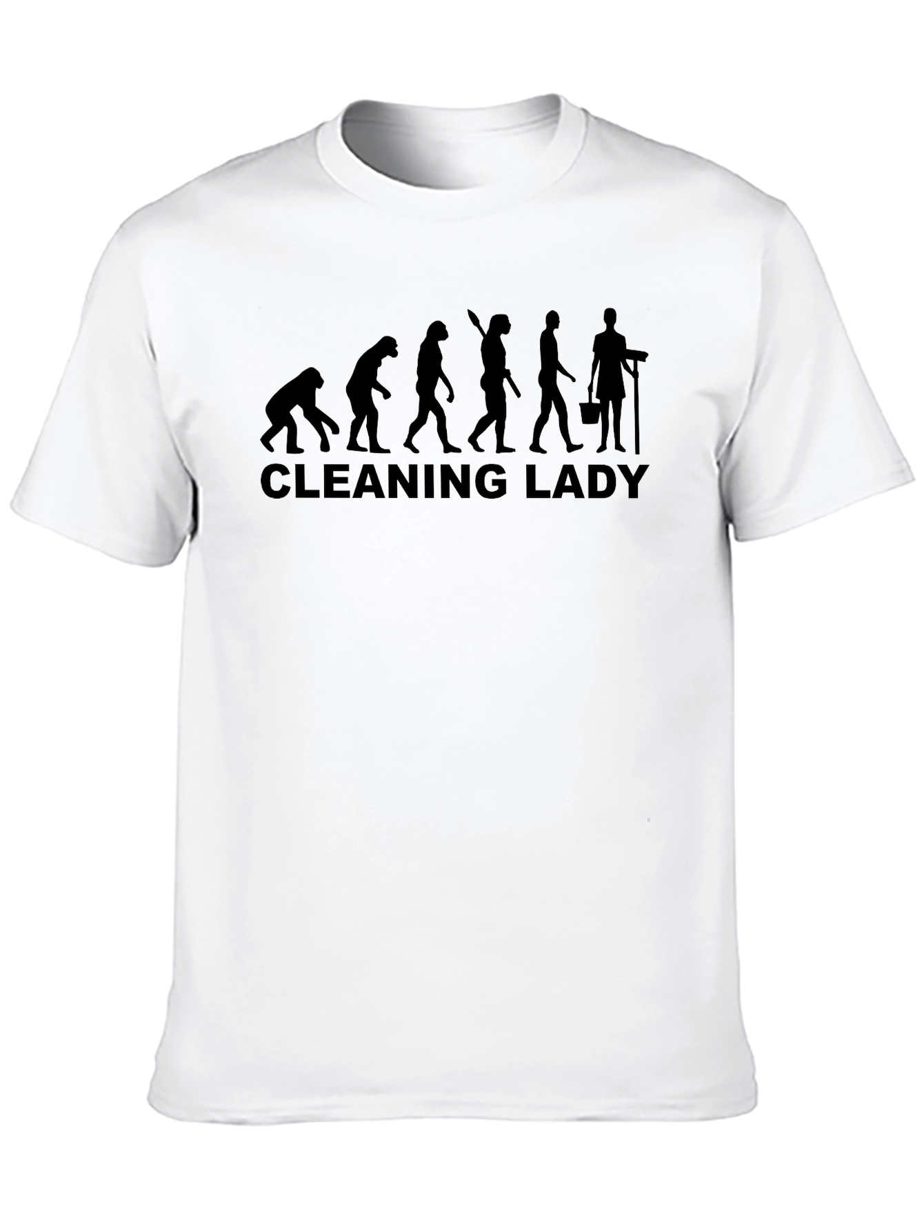 Cleaning Lady Evolution T-Shirt