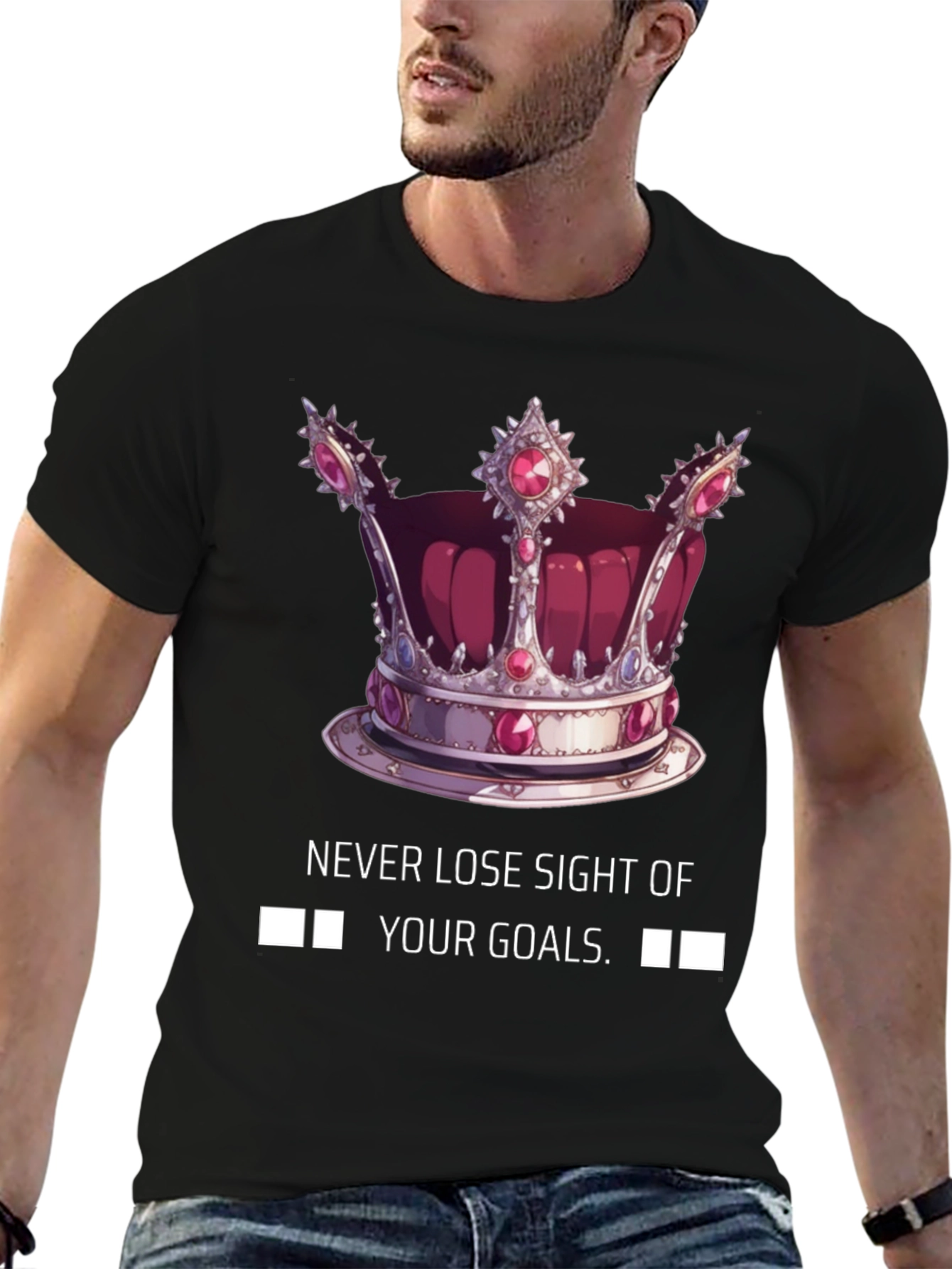 Goal-Driven Crown Graphic Tee