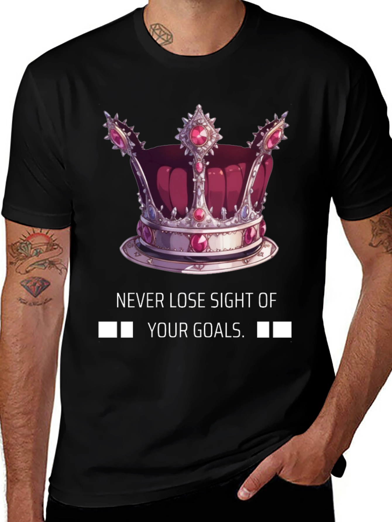 Goal-Driven Crown Graphic Tee