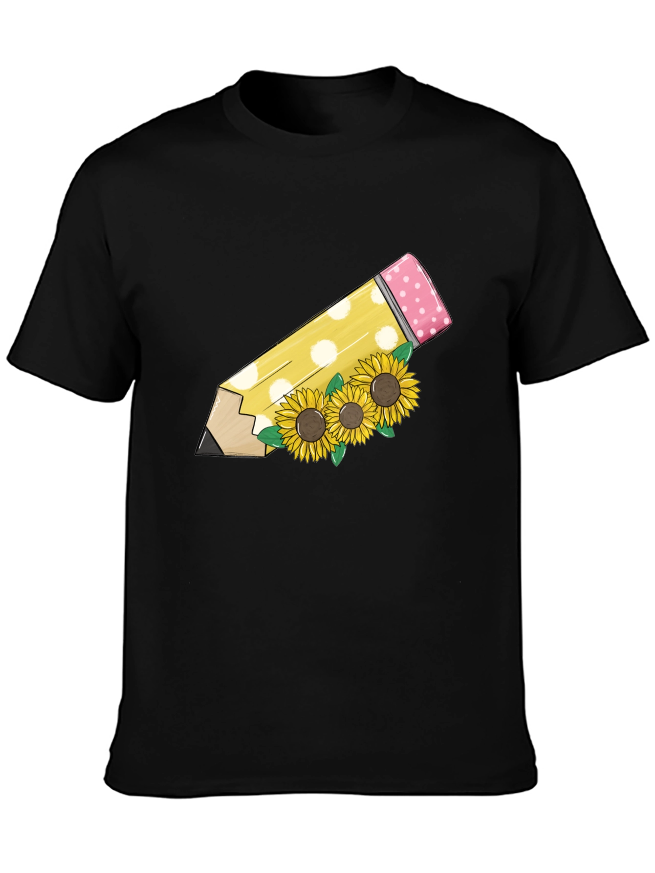 Sunflower Pencil Graphic Tee