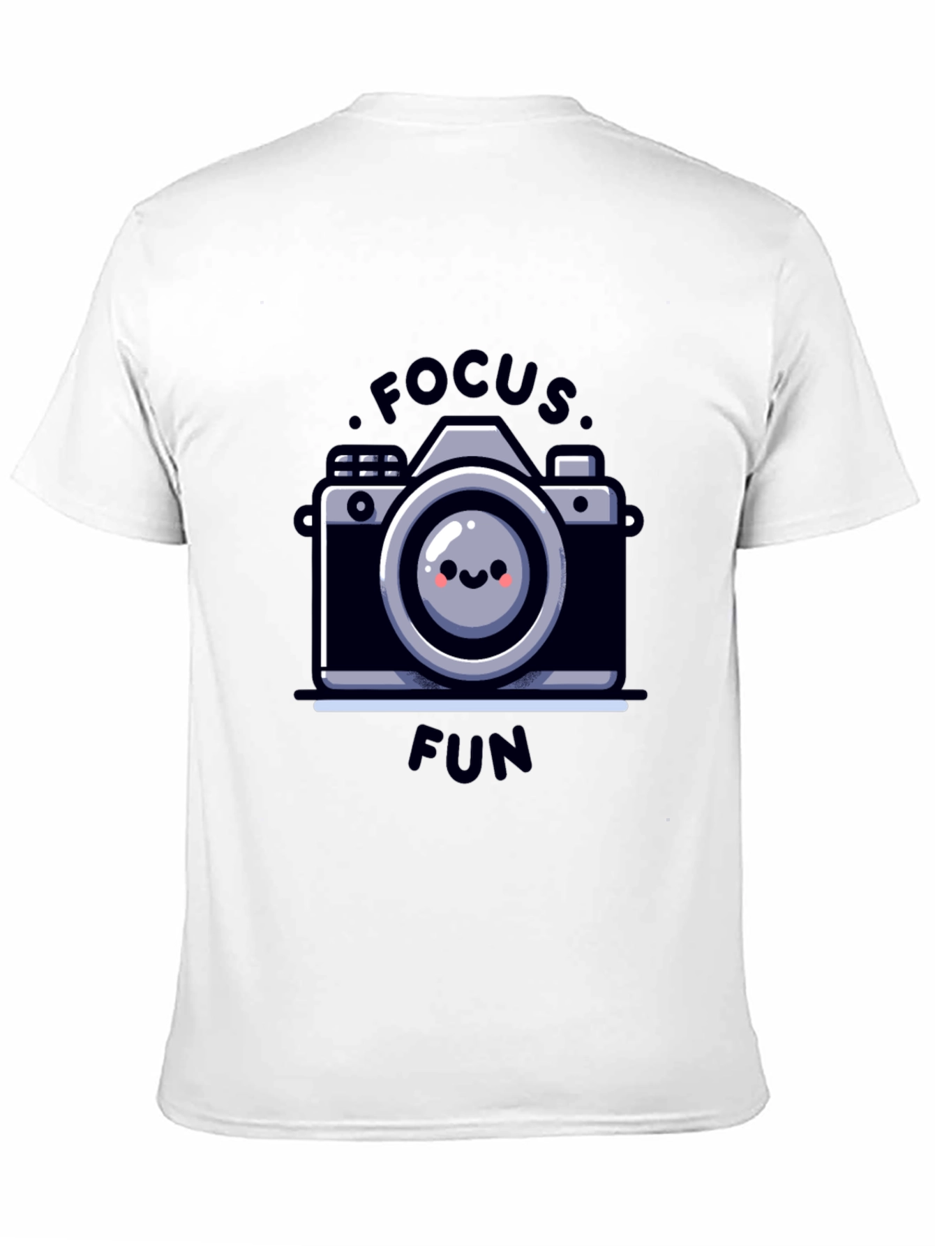 Focus Fun Camera Graphic Tee - Black Cotton T-Shirt