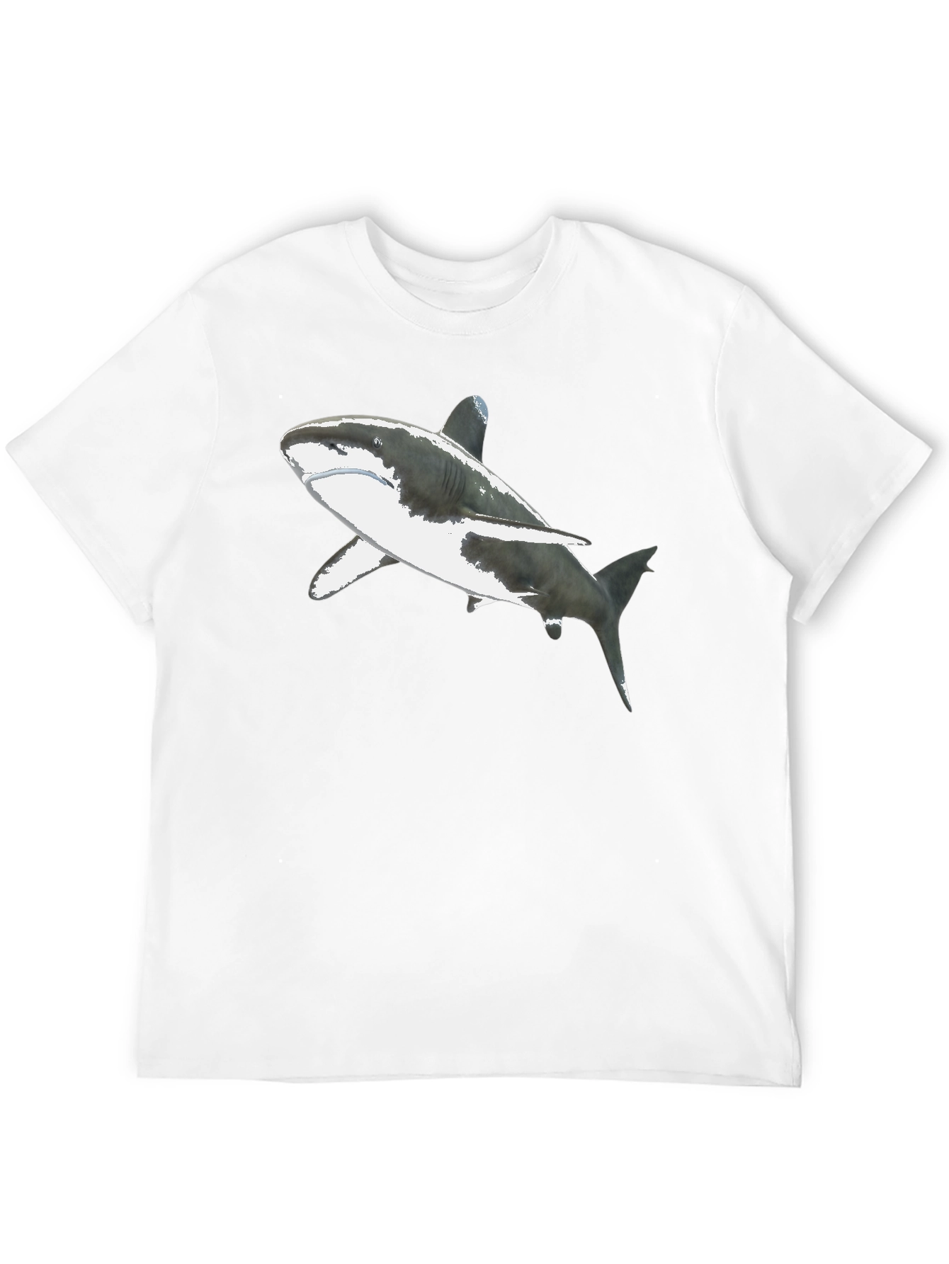 Shark Graphic Black Tee - Mens Short Sleeve