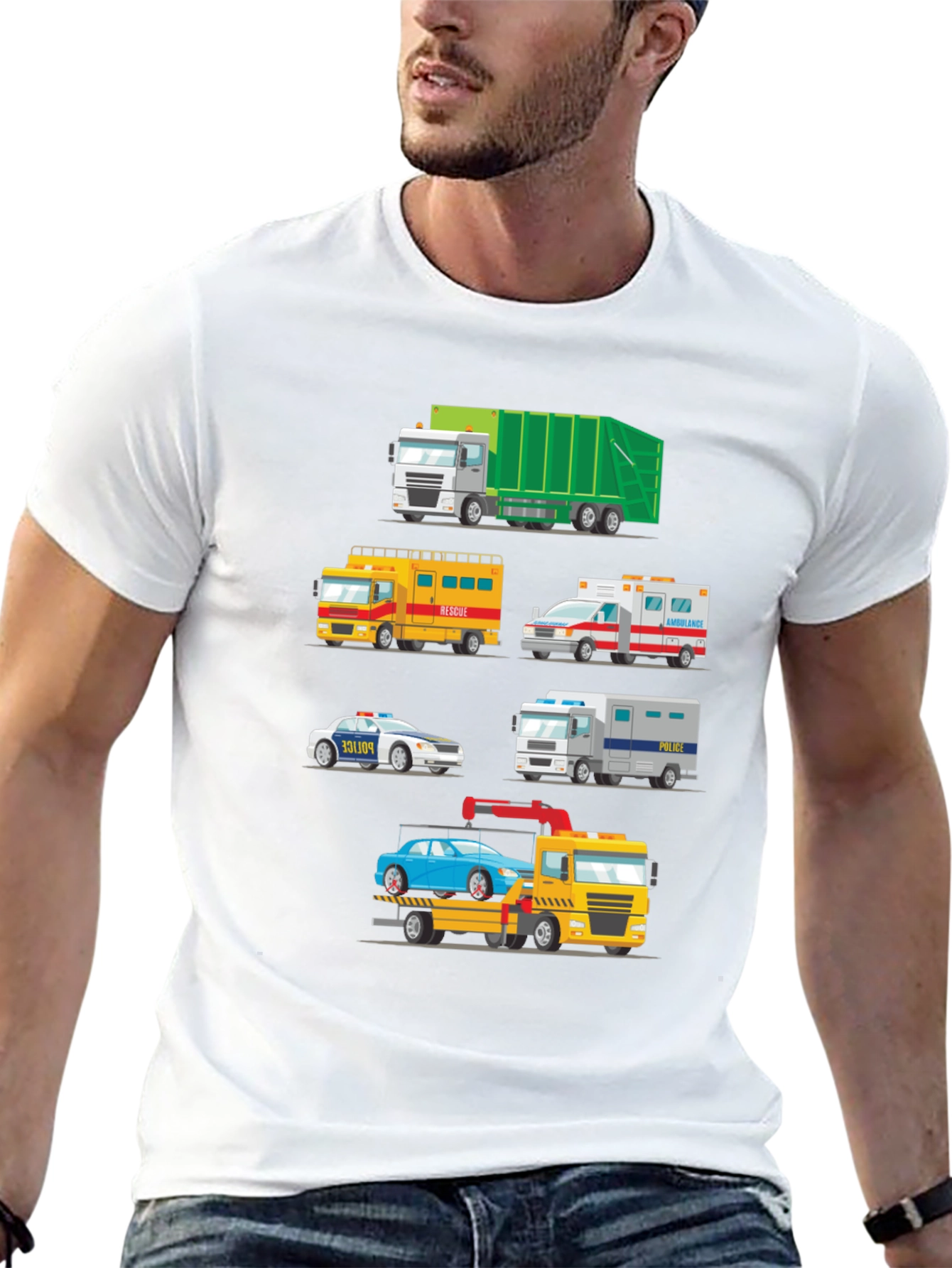 Emergency Vehicle Graphic T-Shirt