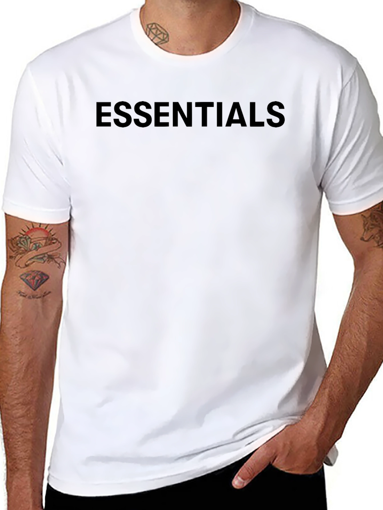 Essentials Black Crew Neck T-Shirt
