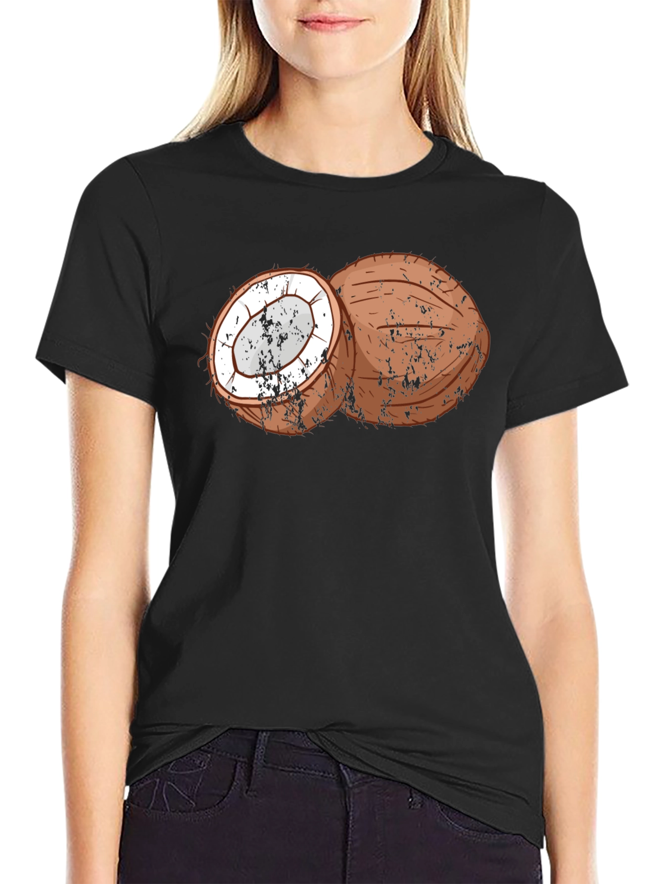 Coconut Graphic T-Shirt - Tropical Style