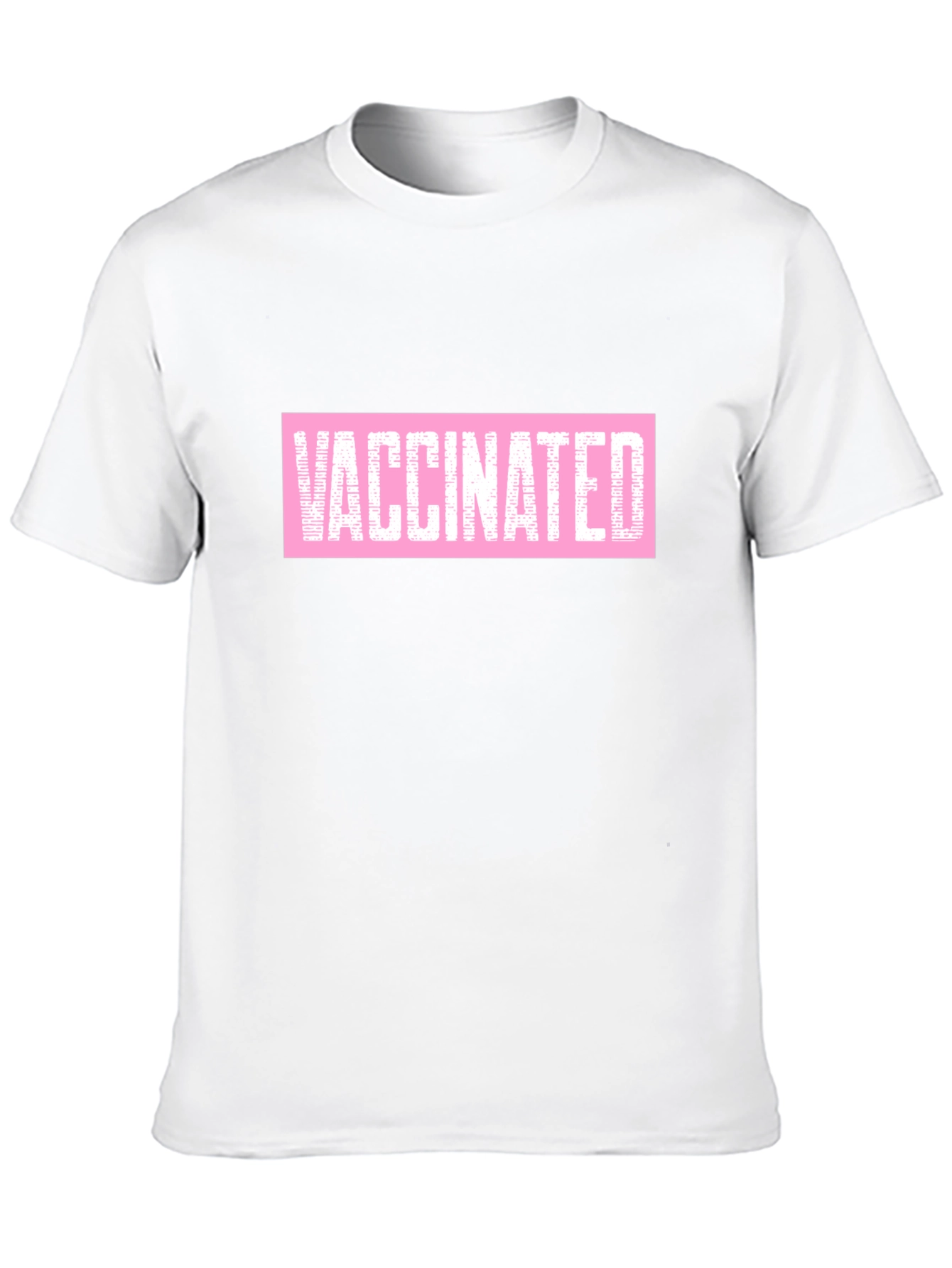 Vaccinated Graphic Tee - Black Cotton Comfort