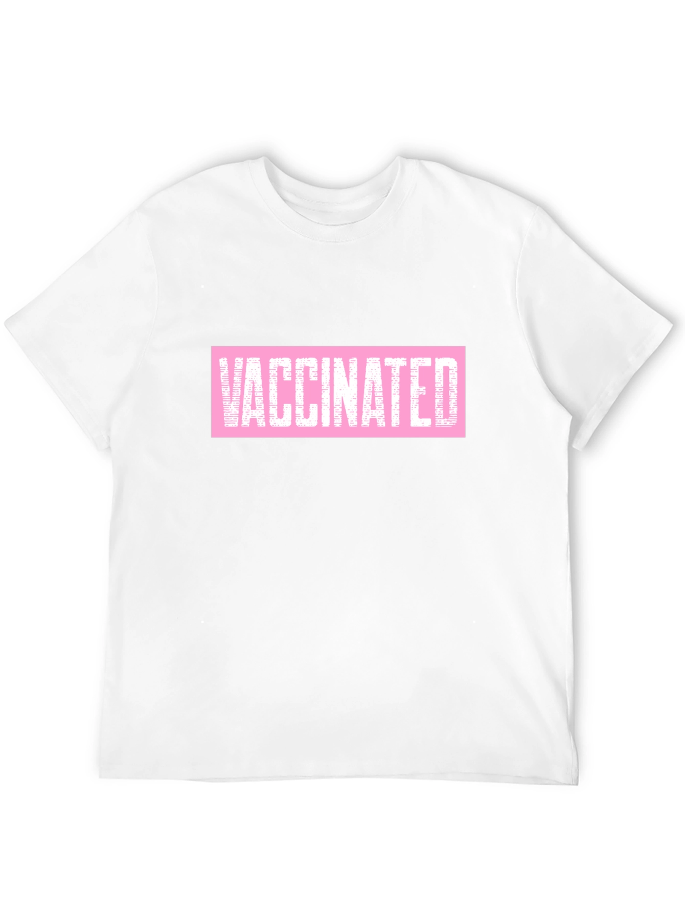 Vaccinated Graphic Tee - Black Cotton Comfort