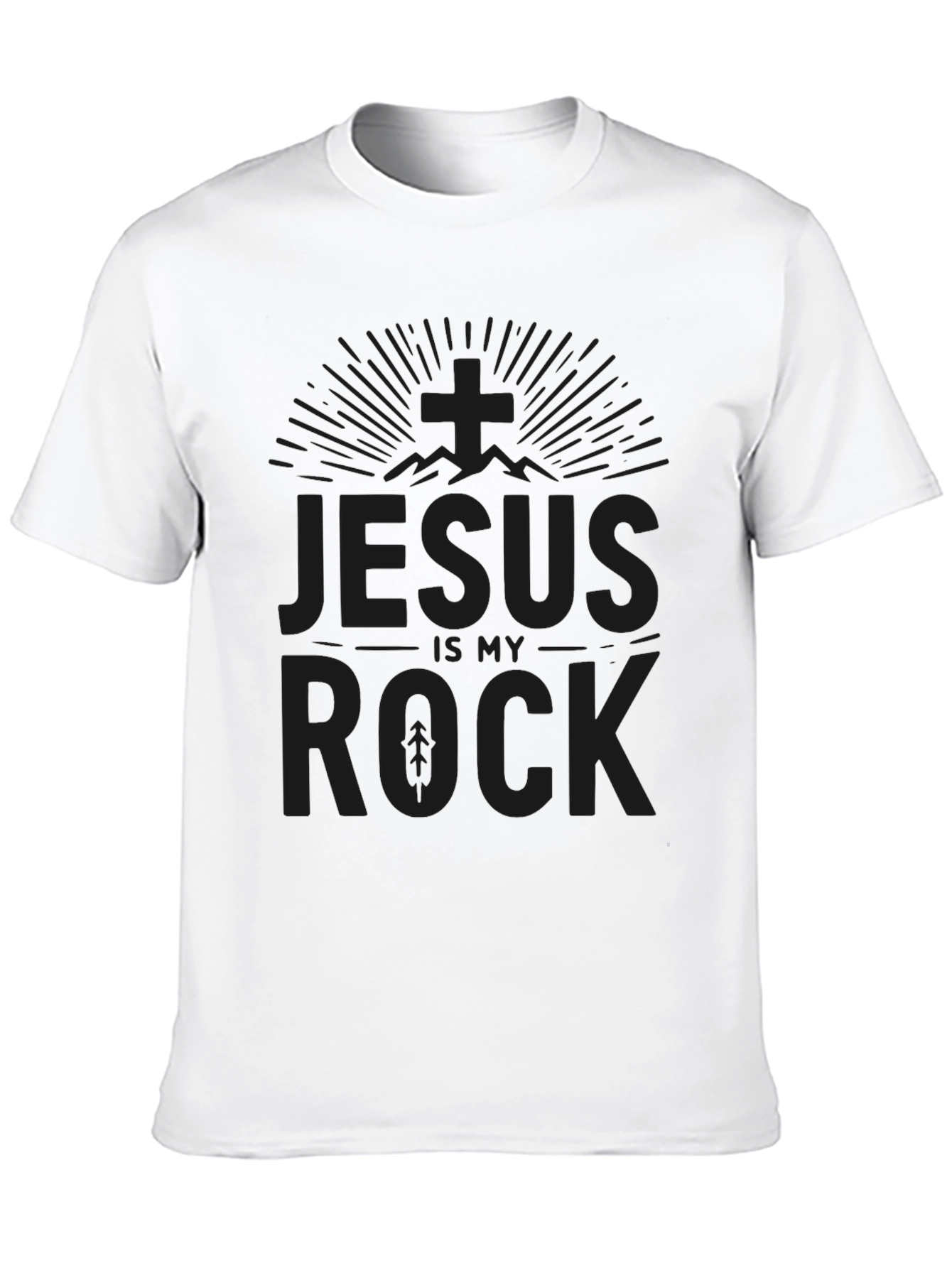 Jesus Is My Rock Christian T-Shirt