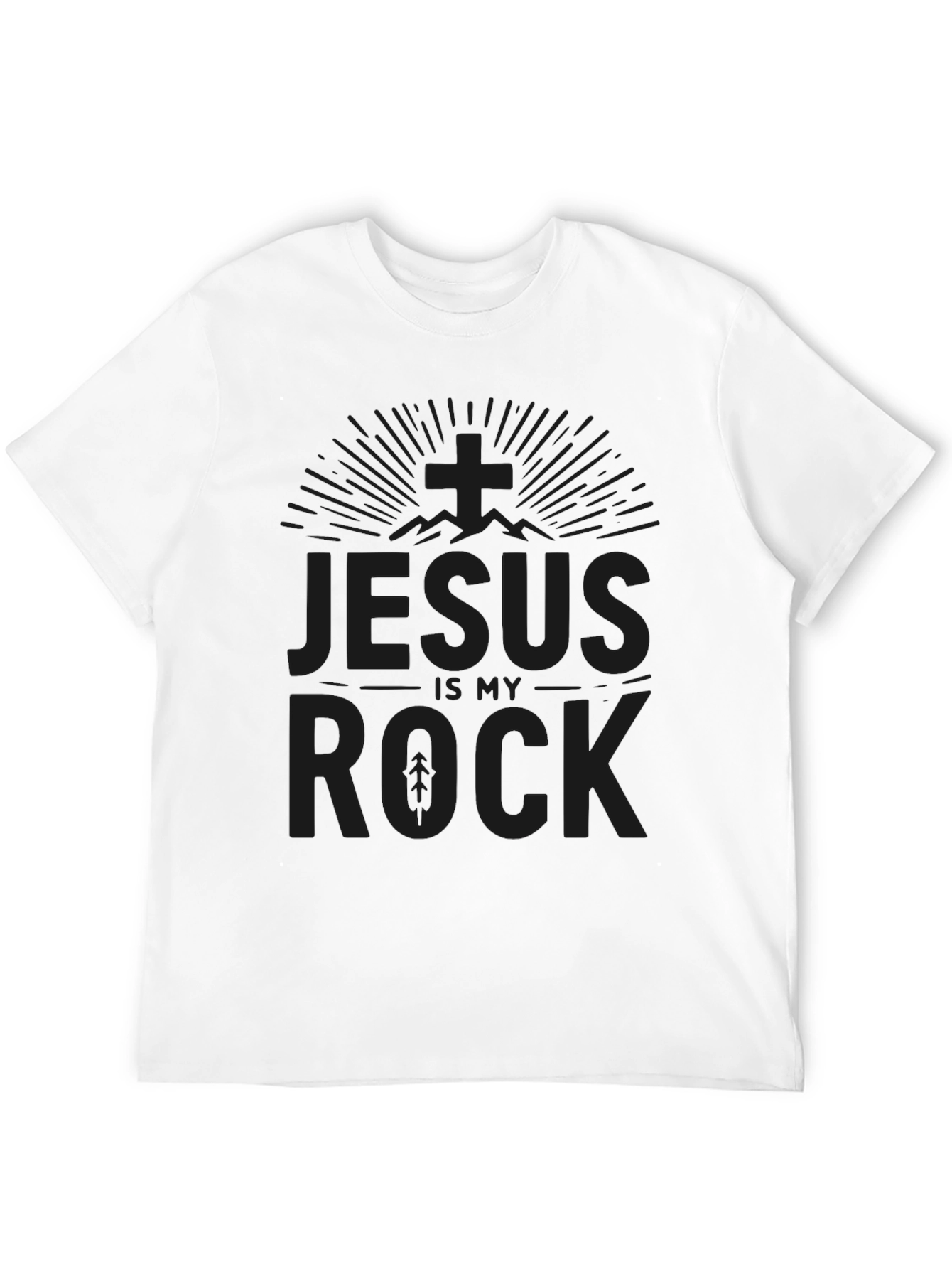 Jesus Is My Rock Christian T-Shirt