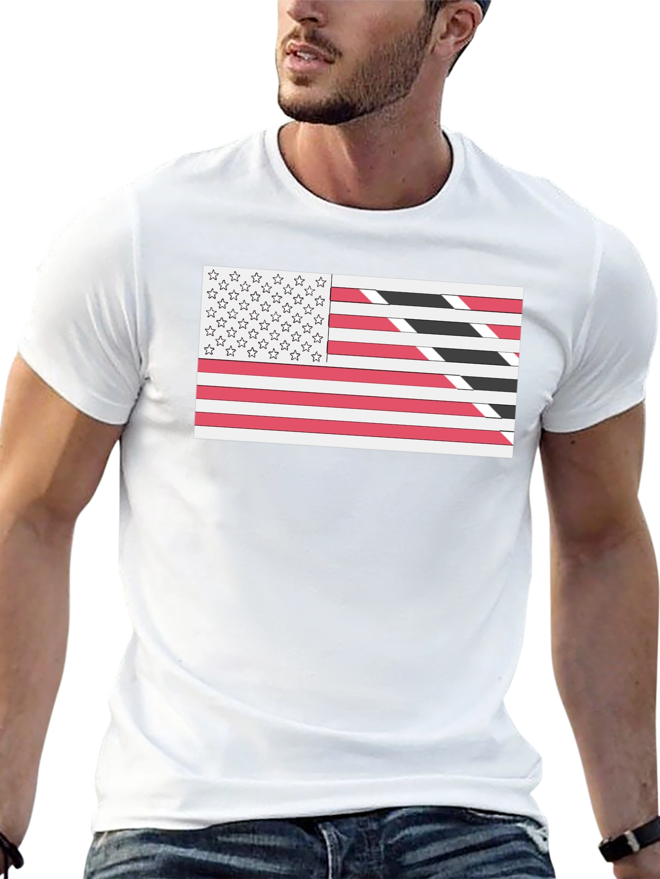 US Trinidad Flag T-Shirt - Patriotic Pride