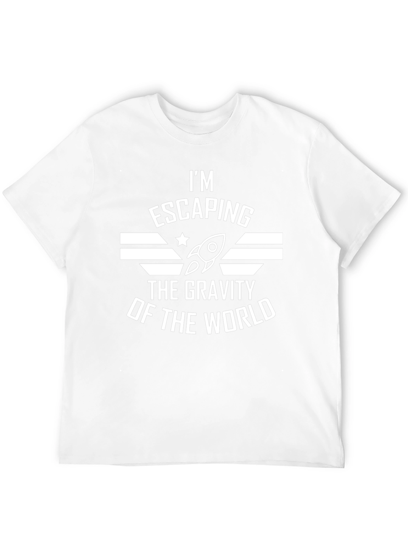 Escaping Gravity Graphic Tee - Space Rocket T-Shirt