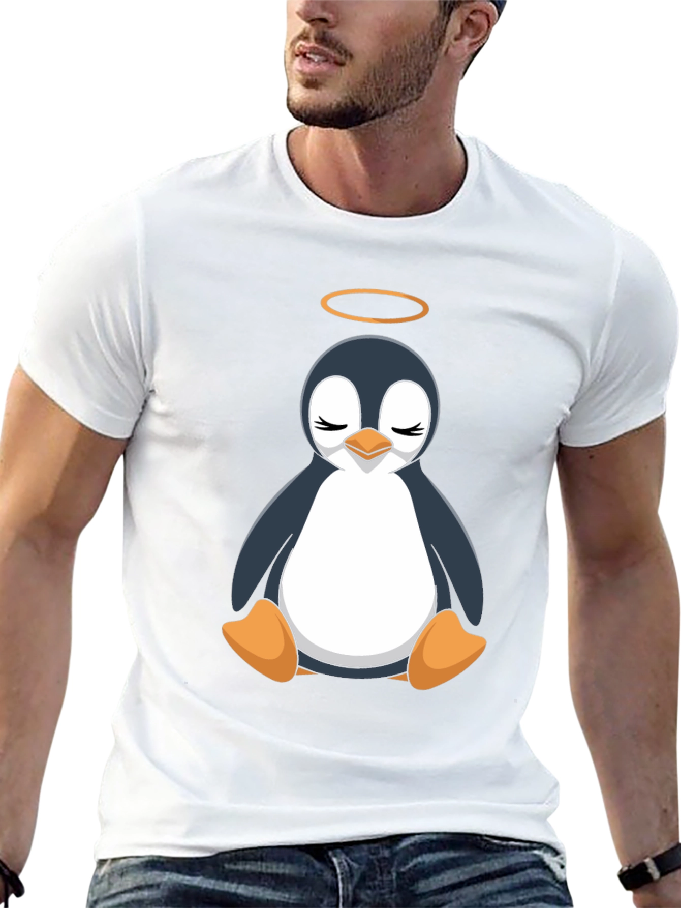 Angel Penguin T-Shirt - Soft Cotton Blend