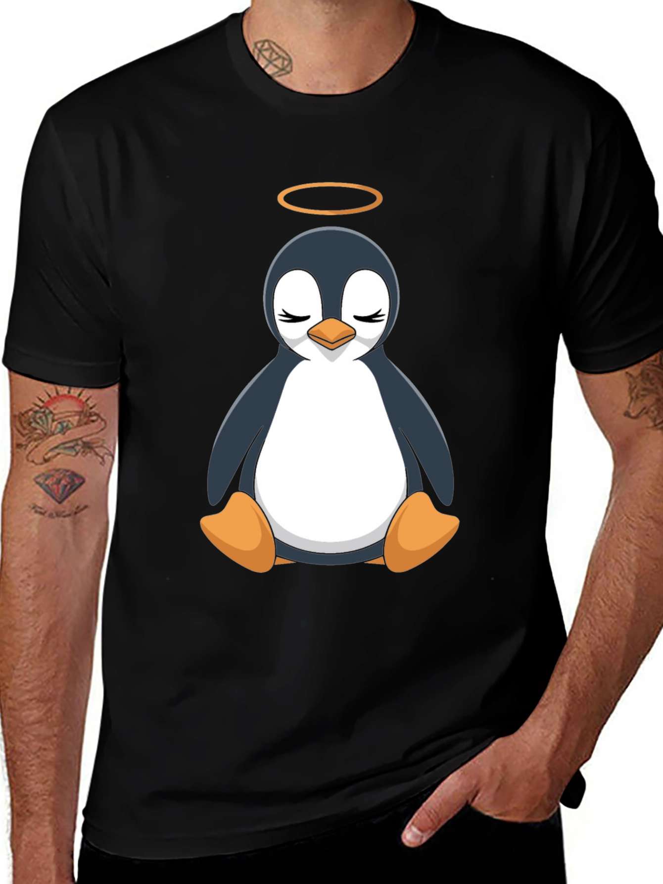 Angel Penguin T-Shirt - Soft Cotton Blend