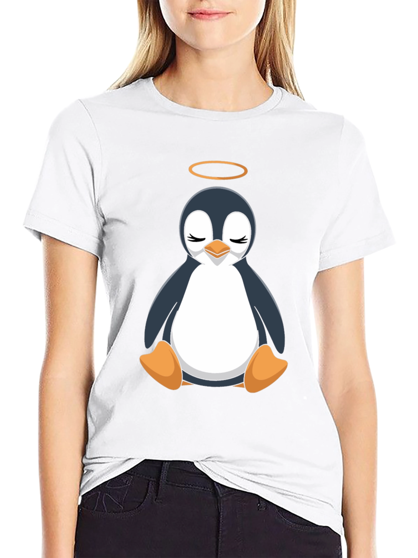 Angel Penguin T-Shirt - Soft Cotton Blend