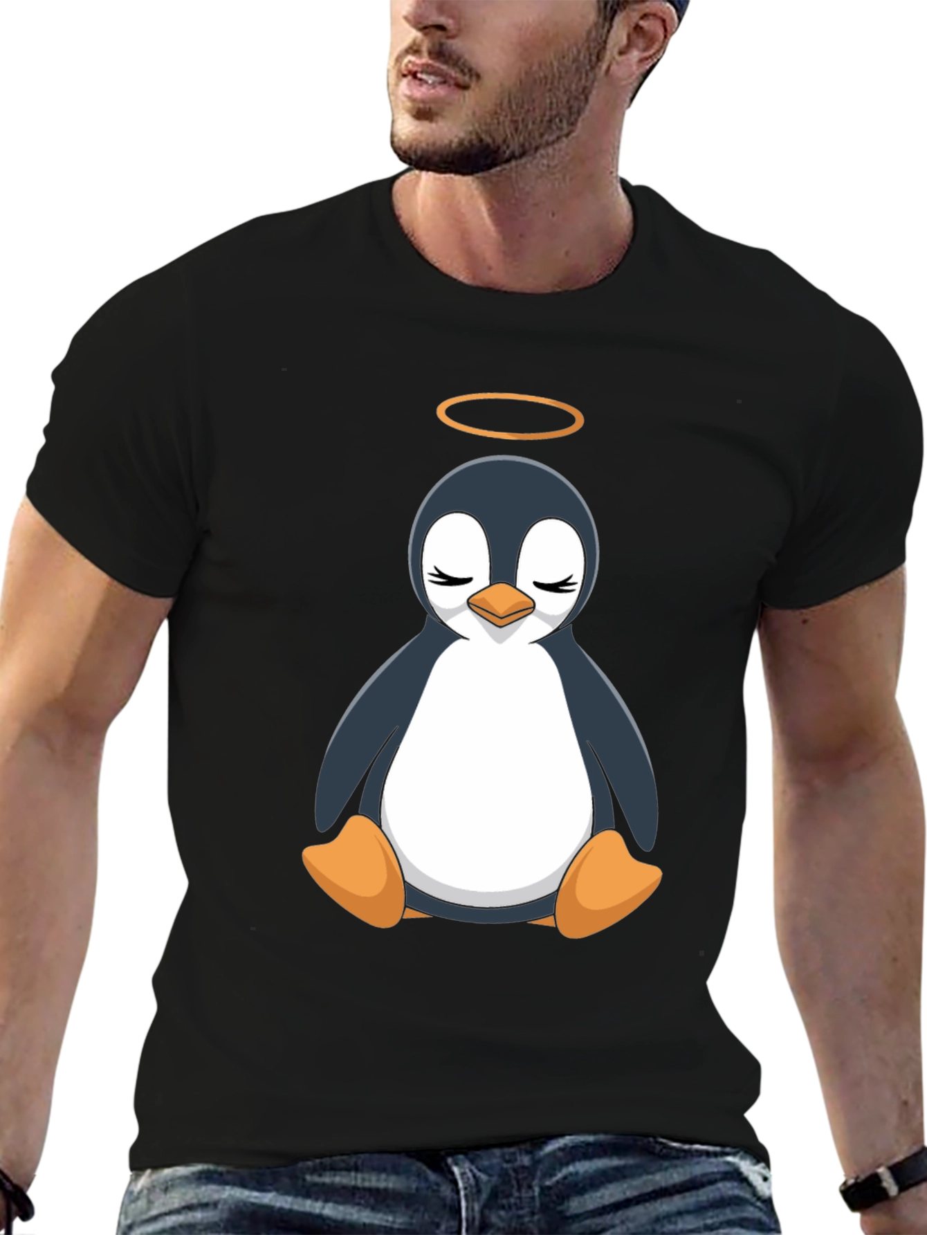 Angel Penguin T-Shirt - Soft Cotton Blend