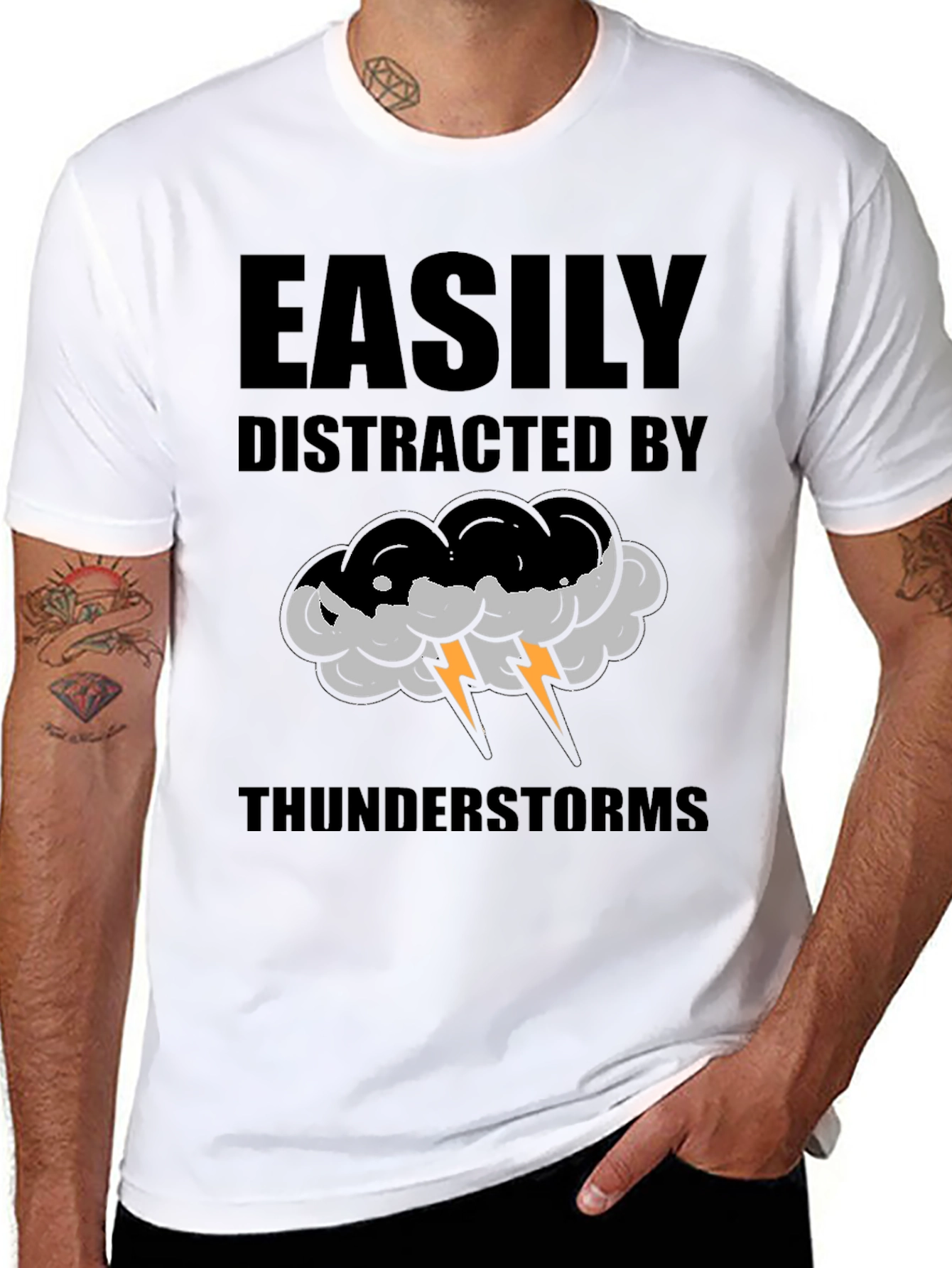 Easily Distracted by Thunderstorms T-Shirt